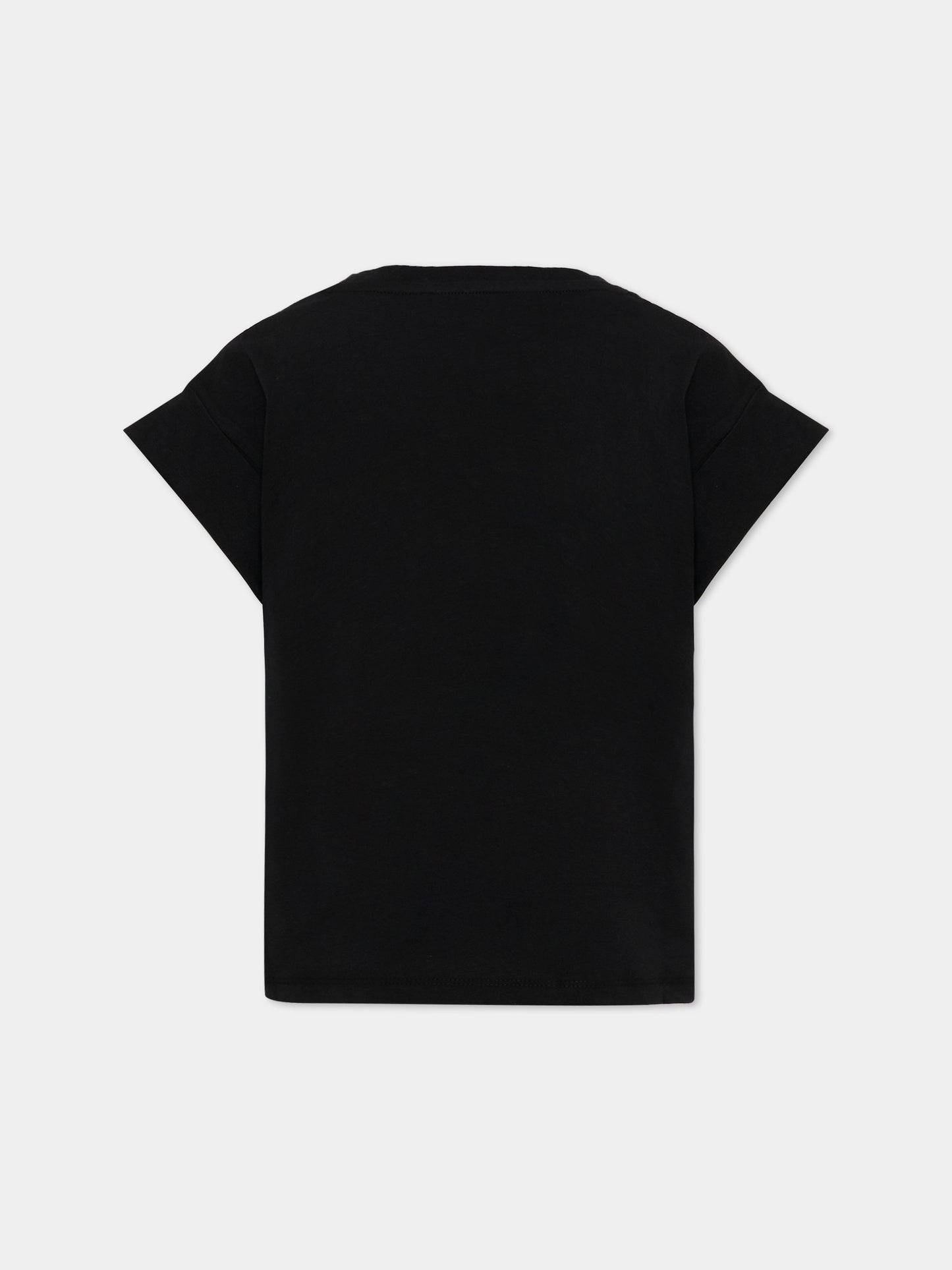 Black T-Shirt for Girl with logo