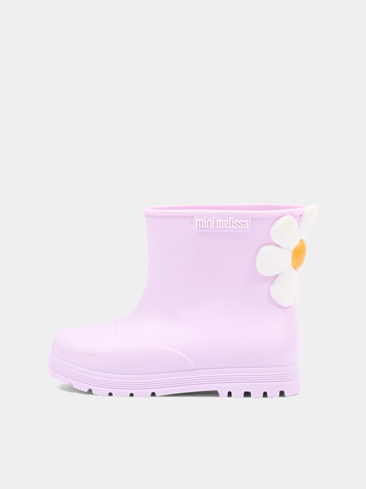Stivali da pioggia lilla per bambina con fiore,Mini Melissa,38061 BW305 06071