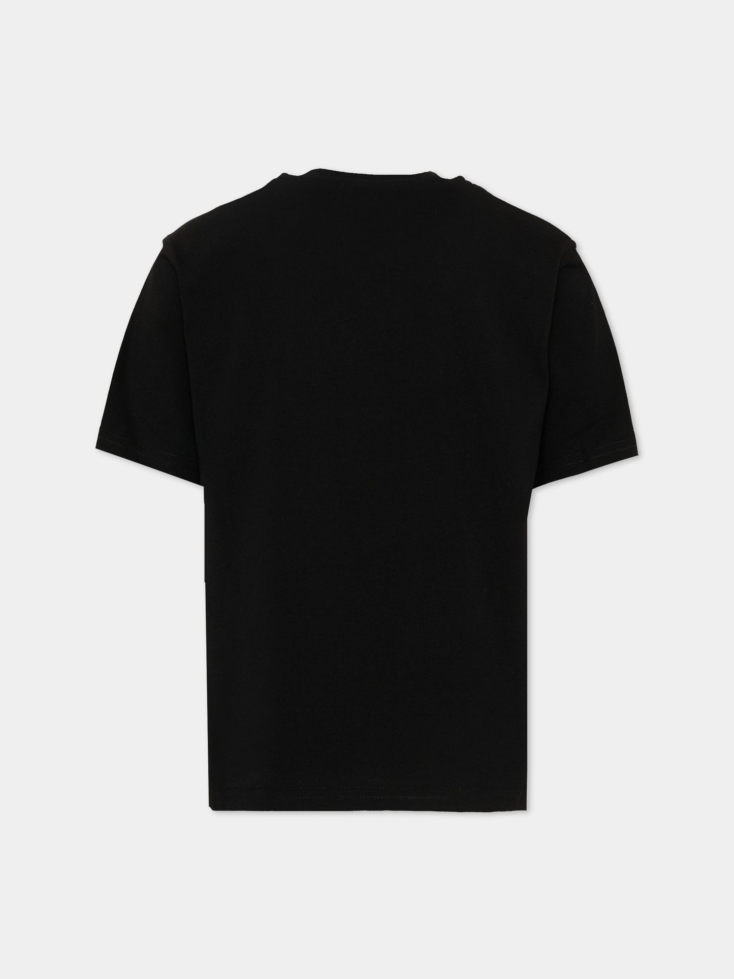 T-Shirt nera per bambino con logo,Diesel,J02496 0GRAM K900