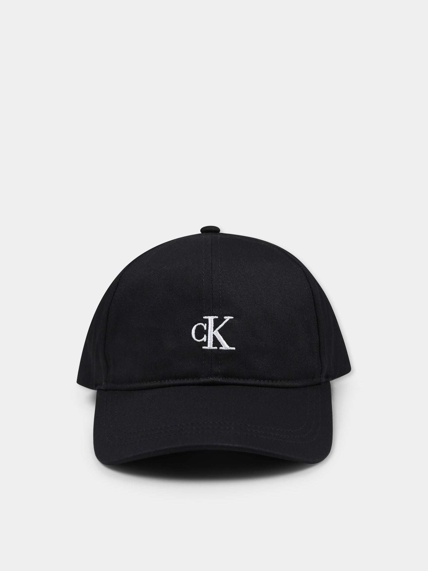 Cappello nero per bambini con logo,Calvin Klein Kids,IU0IU00150 BEH