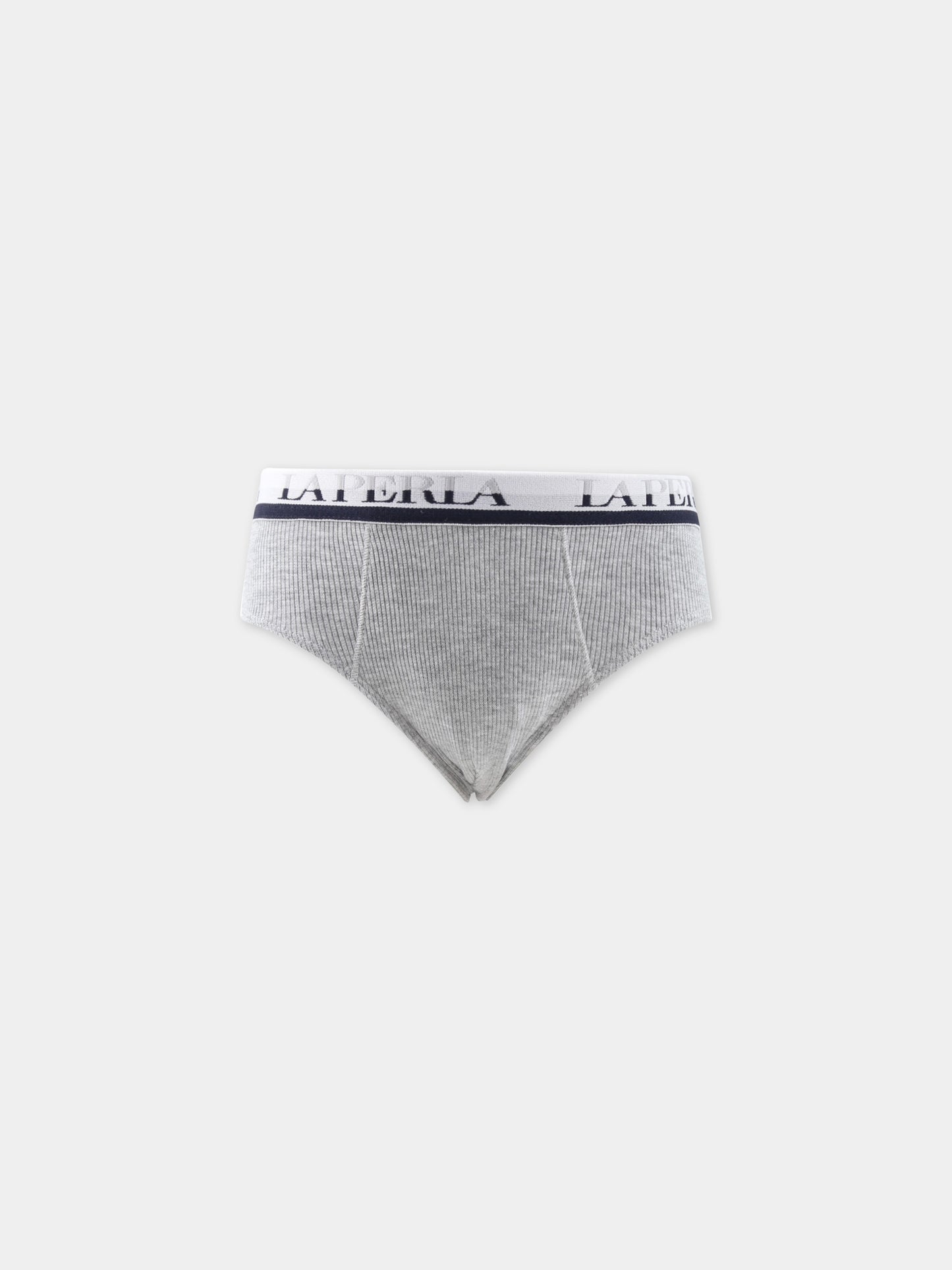 Slip grigi per bambino con logo,La Perla,54368 N4