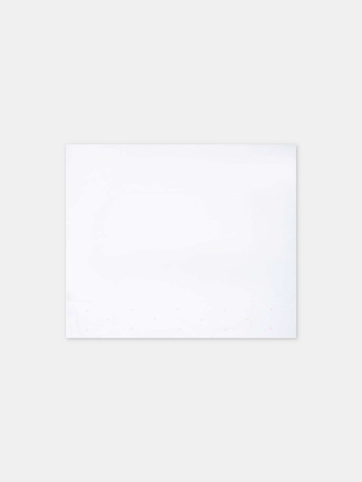 Set lenzuola bianche per neonata con pois rosa,Little Bear,2040 BIANCO/ROSA