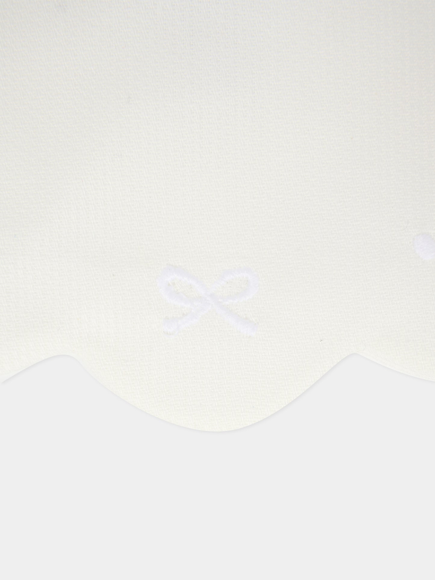 Bavaglino bianco per neonati,Little Bear,2043 BIANCO/BIANCO