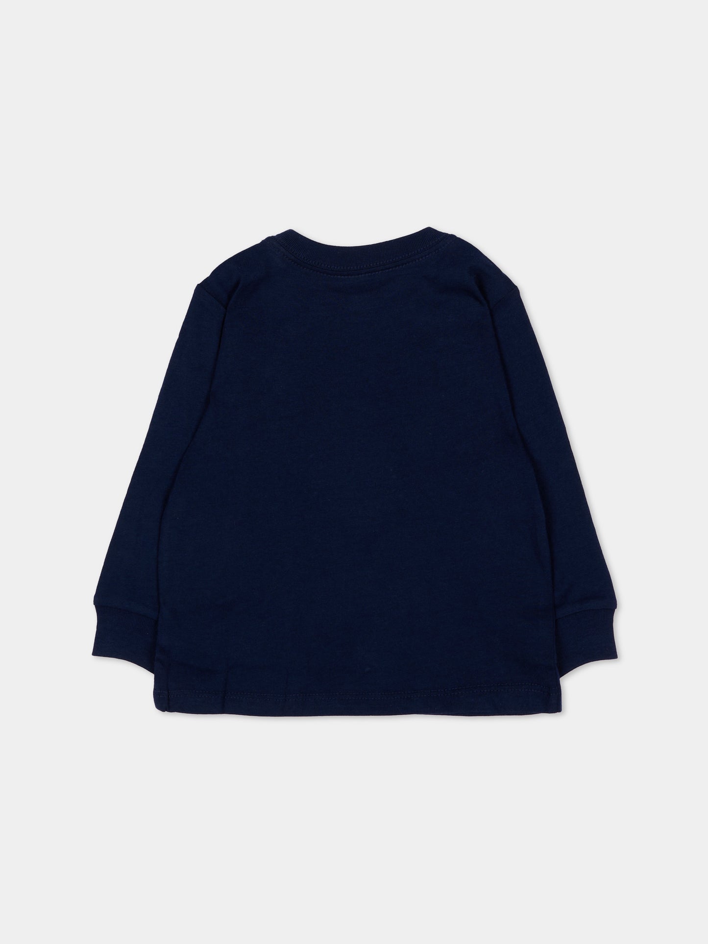 Blue t-shirt for baby boy with pony logo