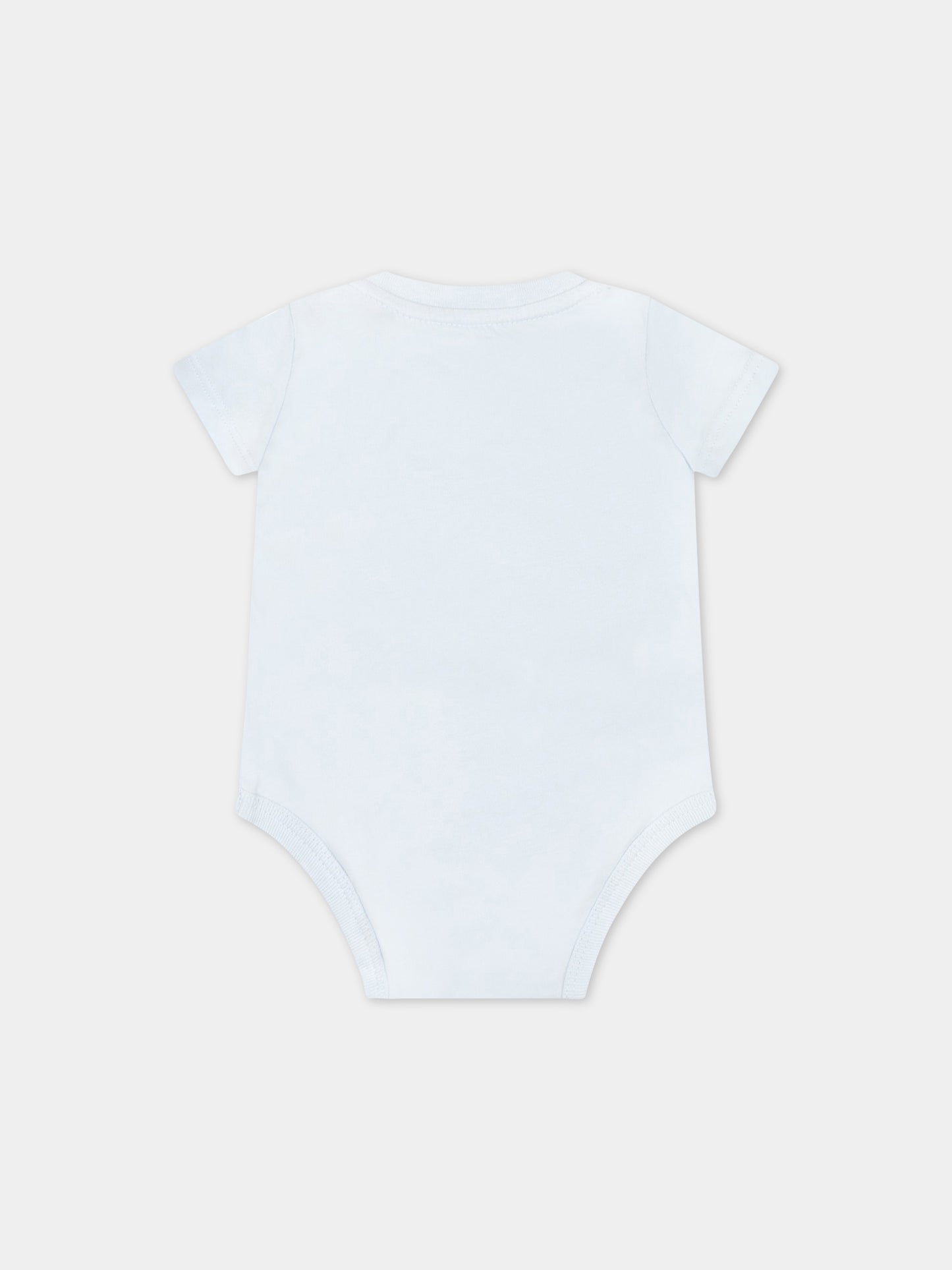 Body celeste per neonato con cavallino,Ralph Lauren Kids,850831002