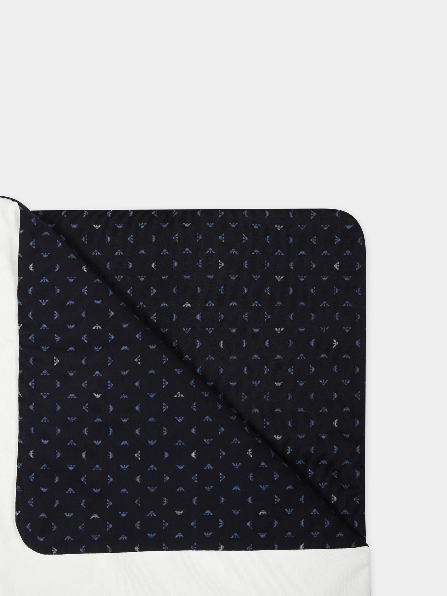 Coperta blu per neonato con logo e aquilotto,Armani Junior,8NN840 NJ05Z F919