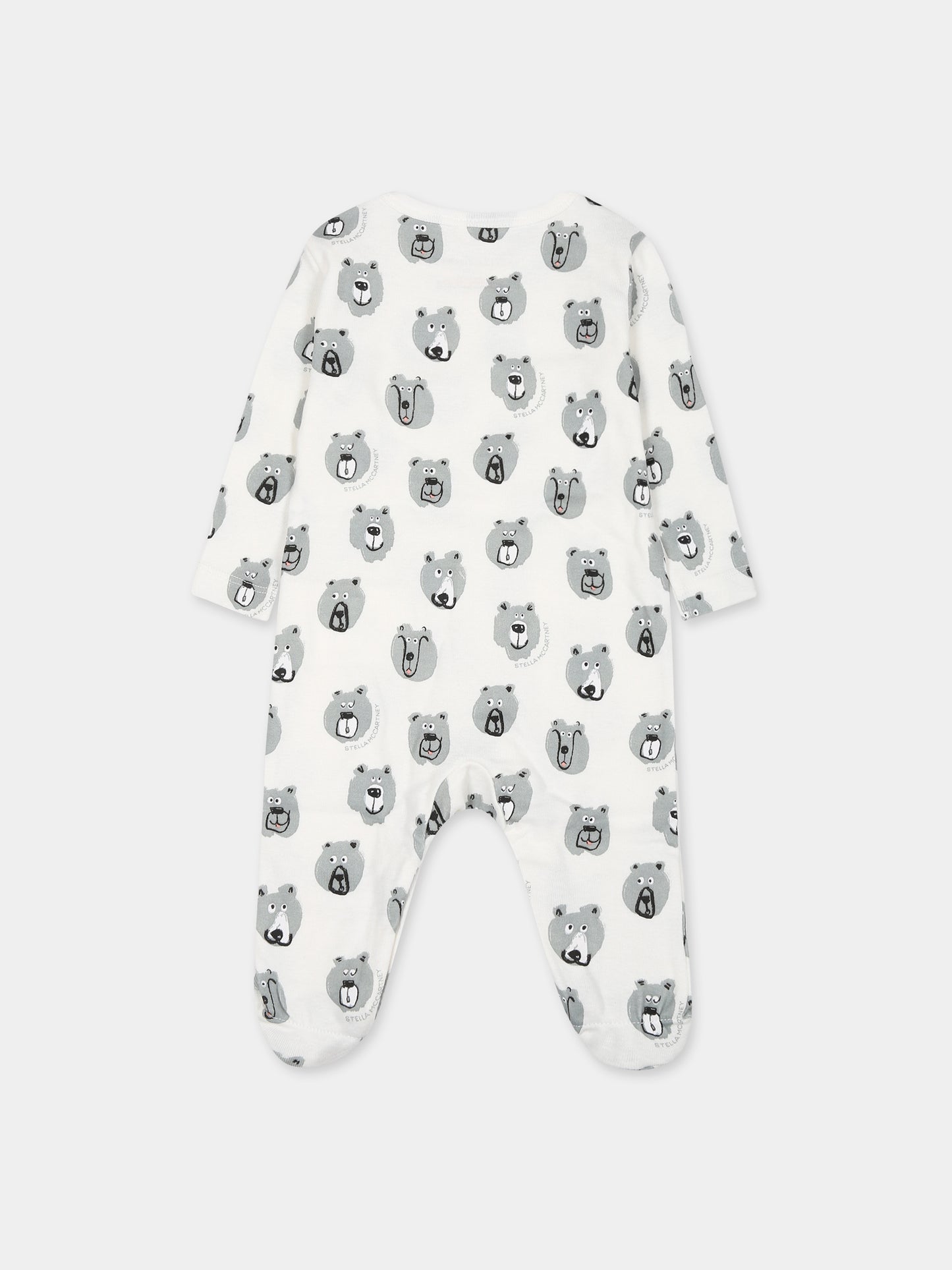 Set  bianco per neonato con orso,Stella Mccartney Kids,TTB519 Z1486 101MC