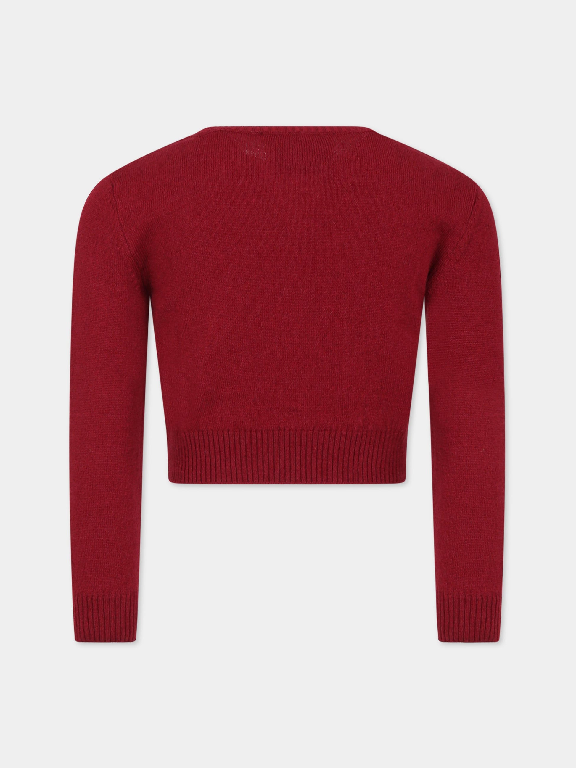 Cardigan bordeaux per bambina,Simonetta,ST9A40 W0113 534