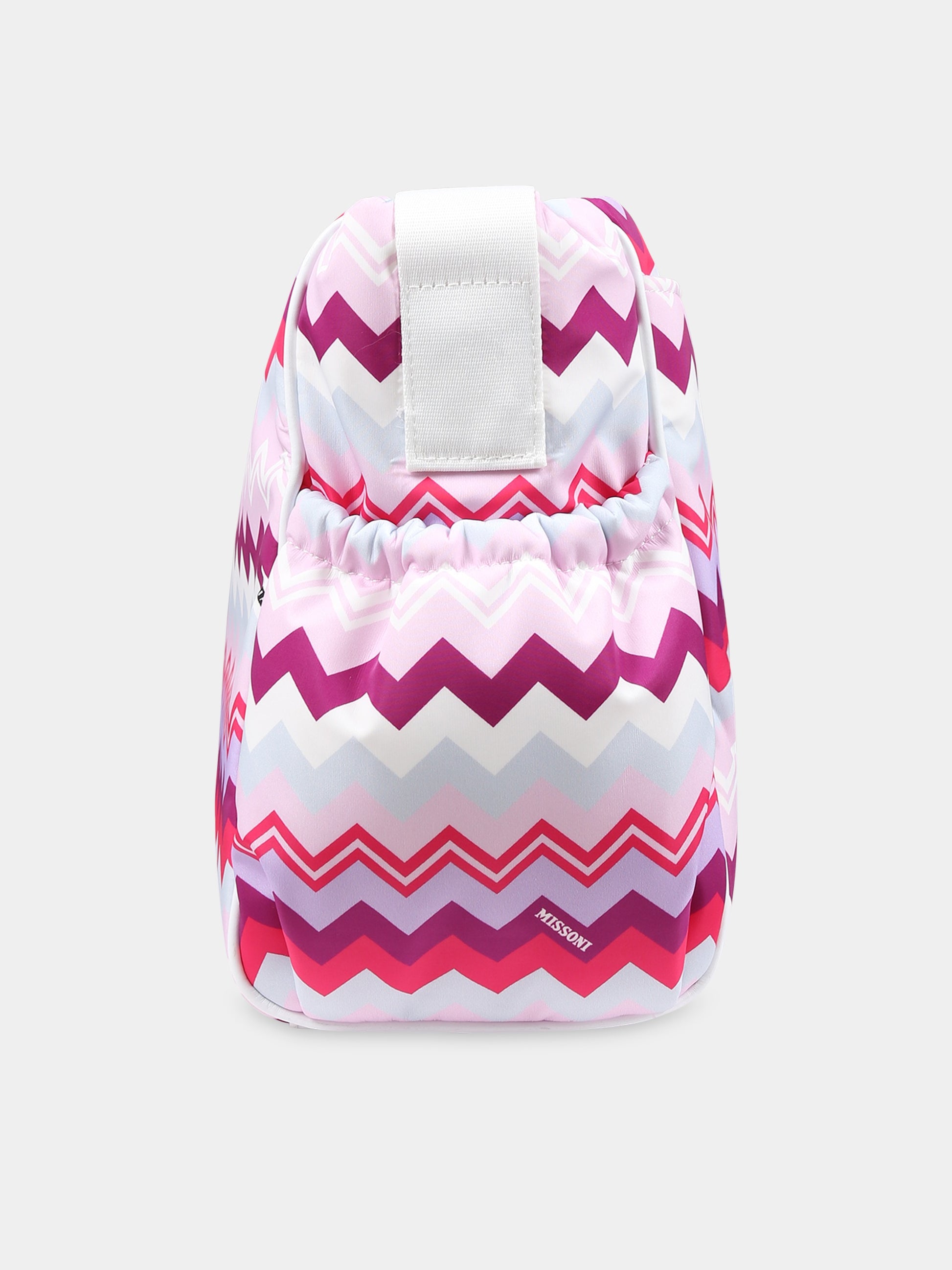 Borsa mamma viola per neonata con logo,Missoni,MT0548 N0192 579MC