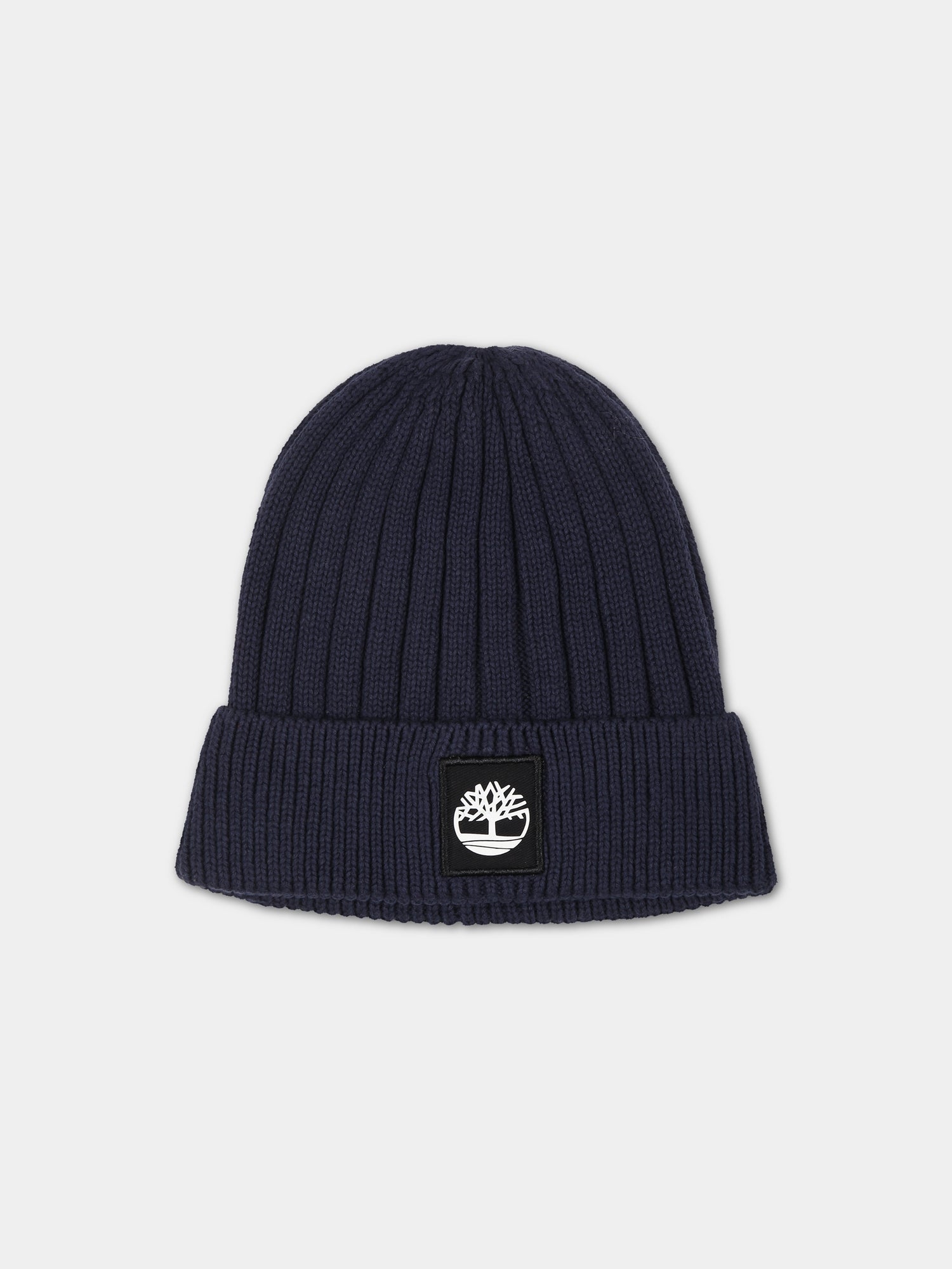 Berretto blu per bambino con albero,Timberland,T21387 857