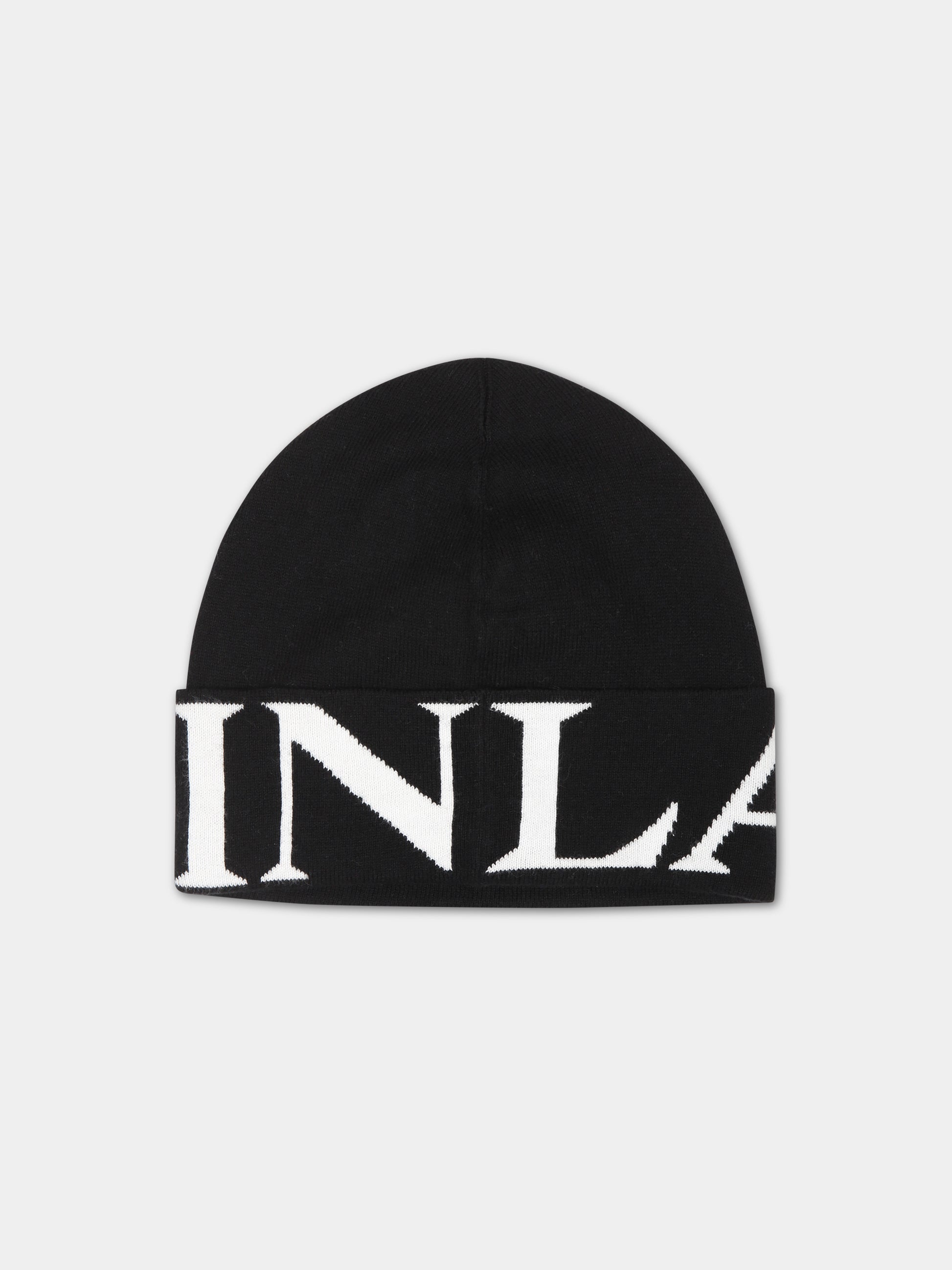 Cappello nero per bambini con logo,Lanvin Petite,N21011 09B