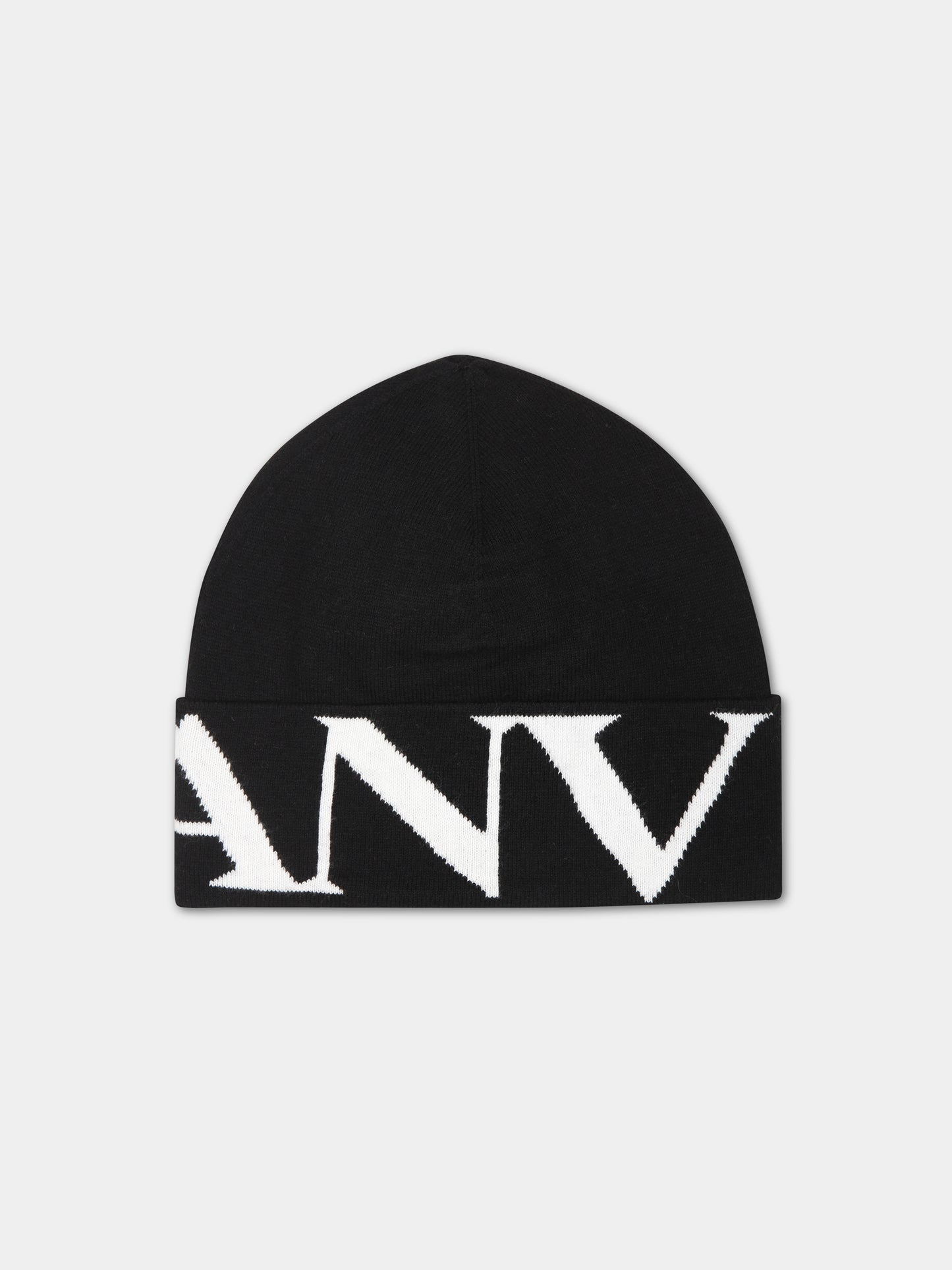 Cappello nero per bambini con logo,Lanvin Petite,N21011 09B