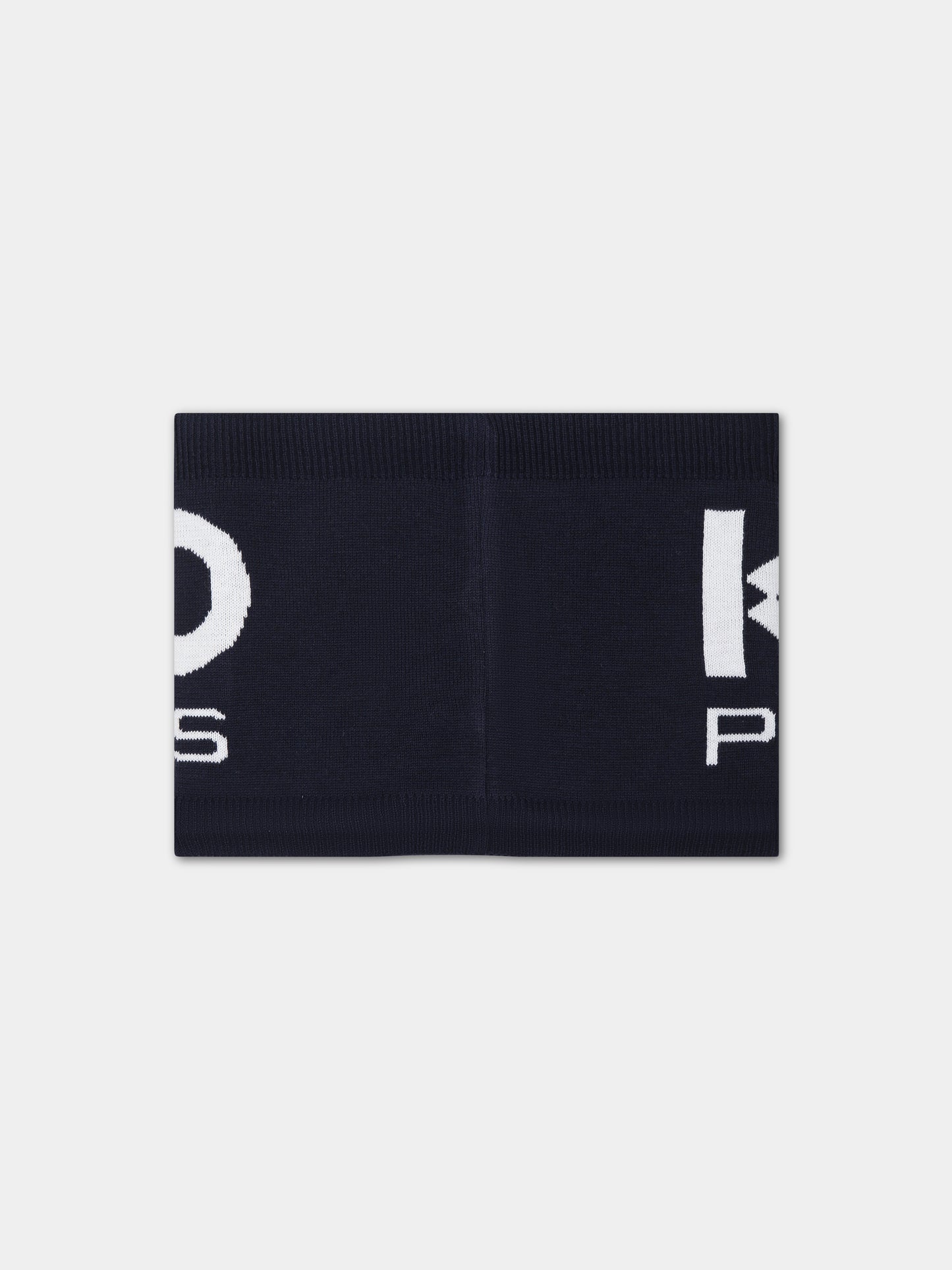 Sciarpa blu per bambini con logo,Kenzo Kids,K51035 84A