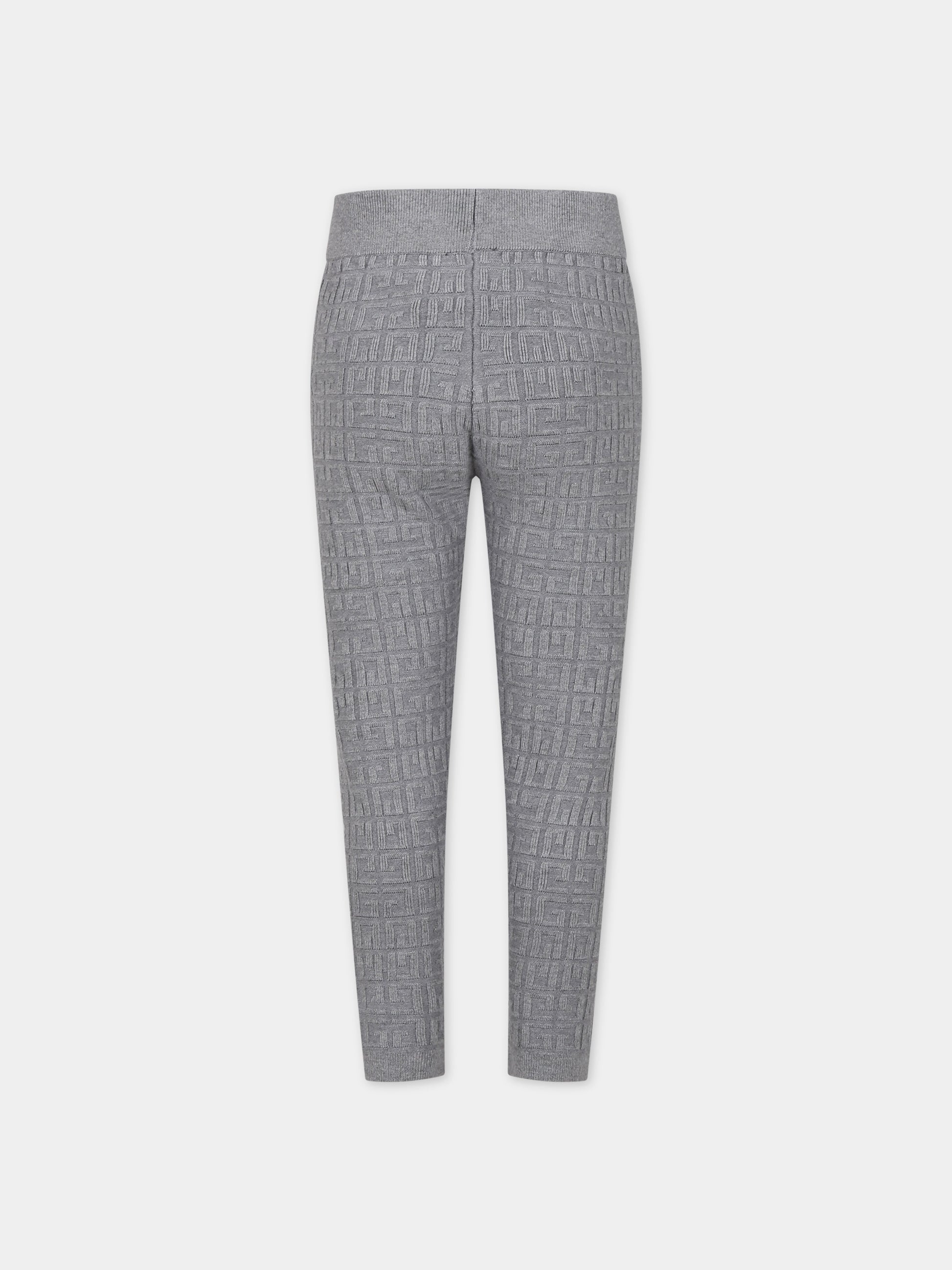 Pantalone casual grigio per bambina,Givenchy Kids,H14213 A17