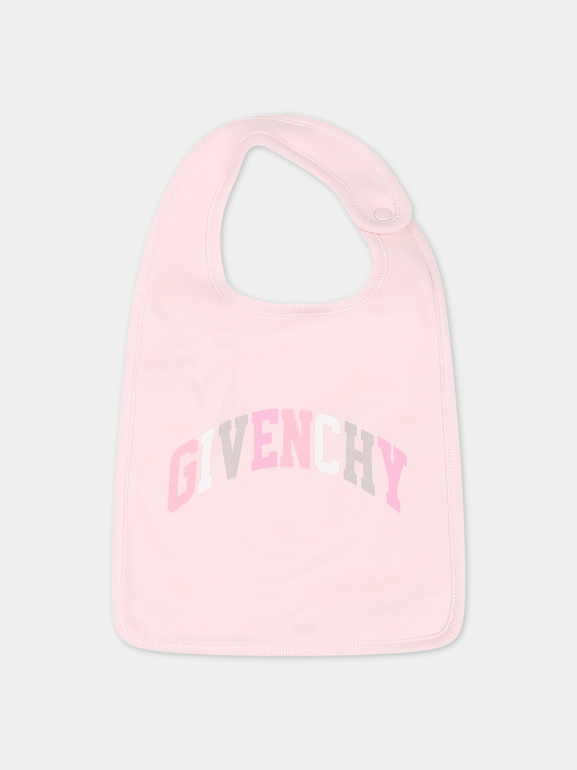 Set rosa per neonata con logo,Givenchy Kids,H98181 44Z