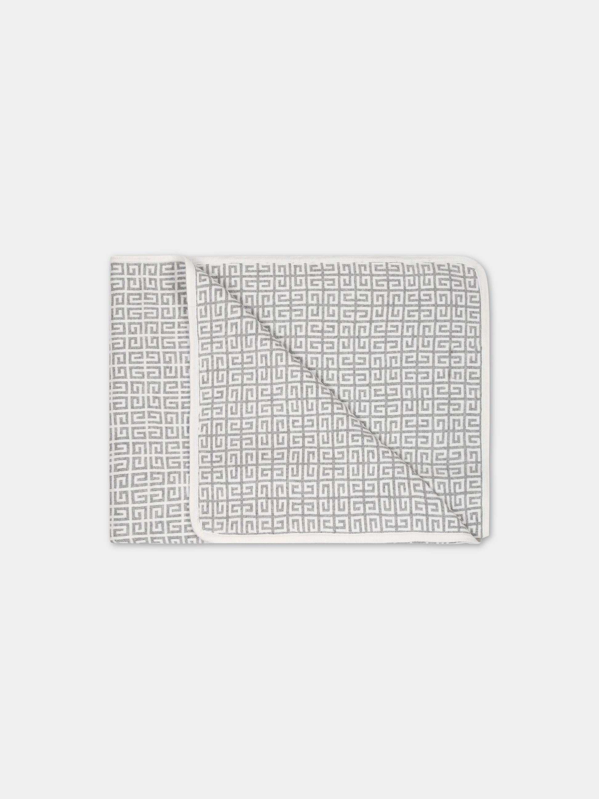 Coperta multicolor per neonati con logo,Givenchy Kids,H90181 050