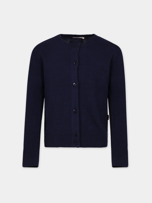 Cardigan blu per bambina,Billieblush,U15B51 85T