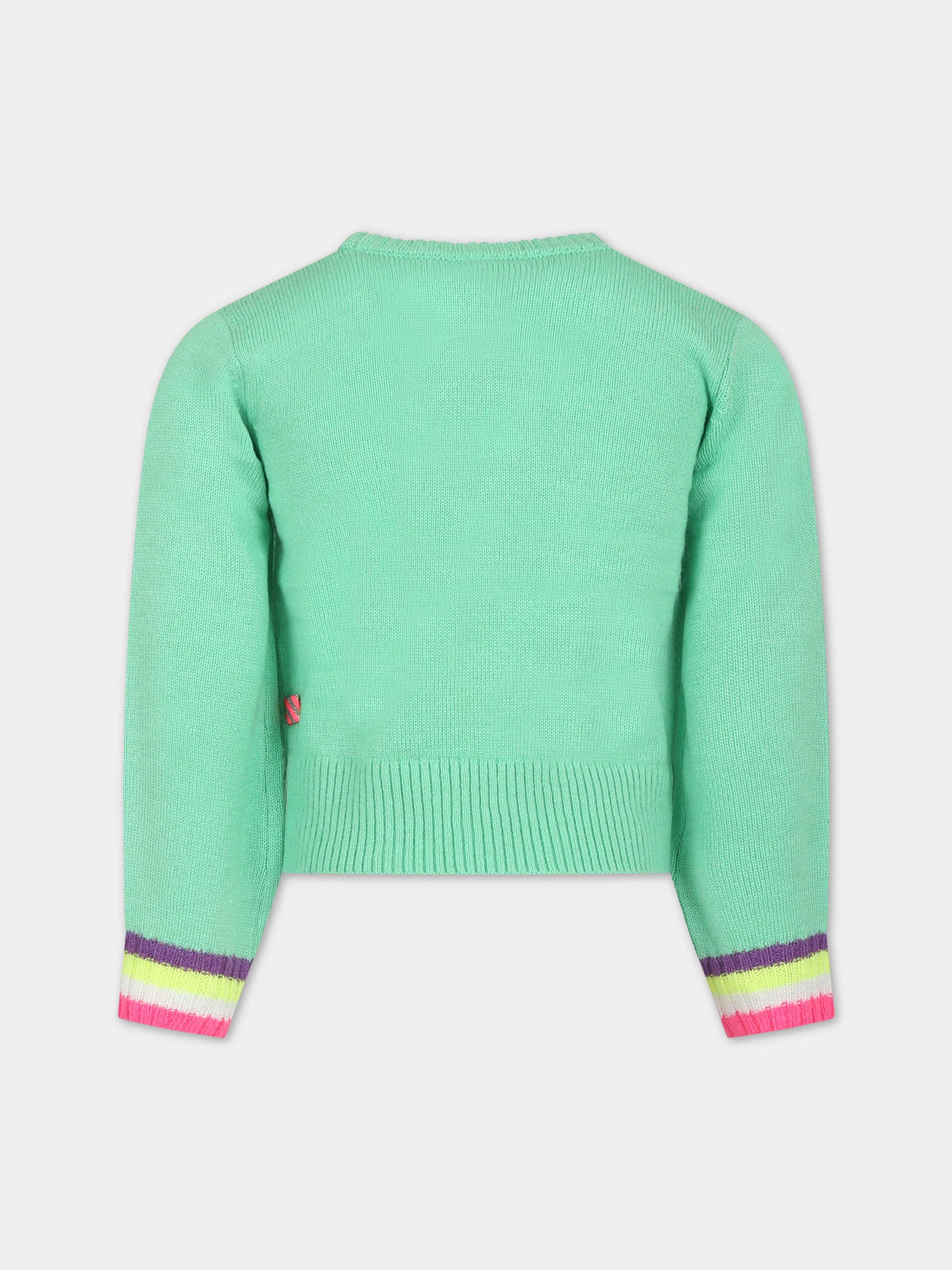 Maglione verde per bambina,Billieblush,U15C22 66C