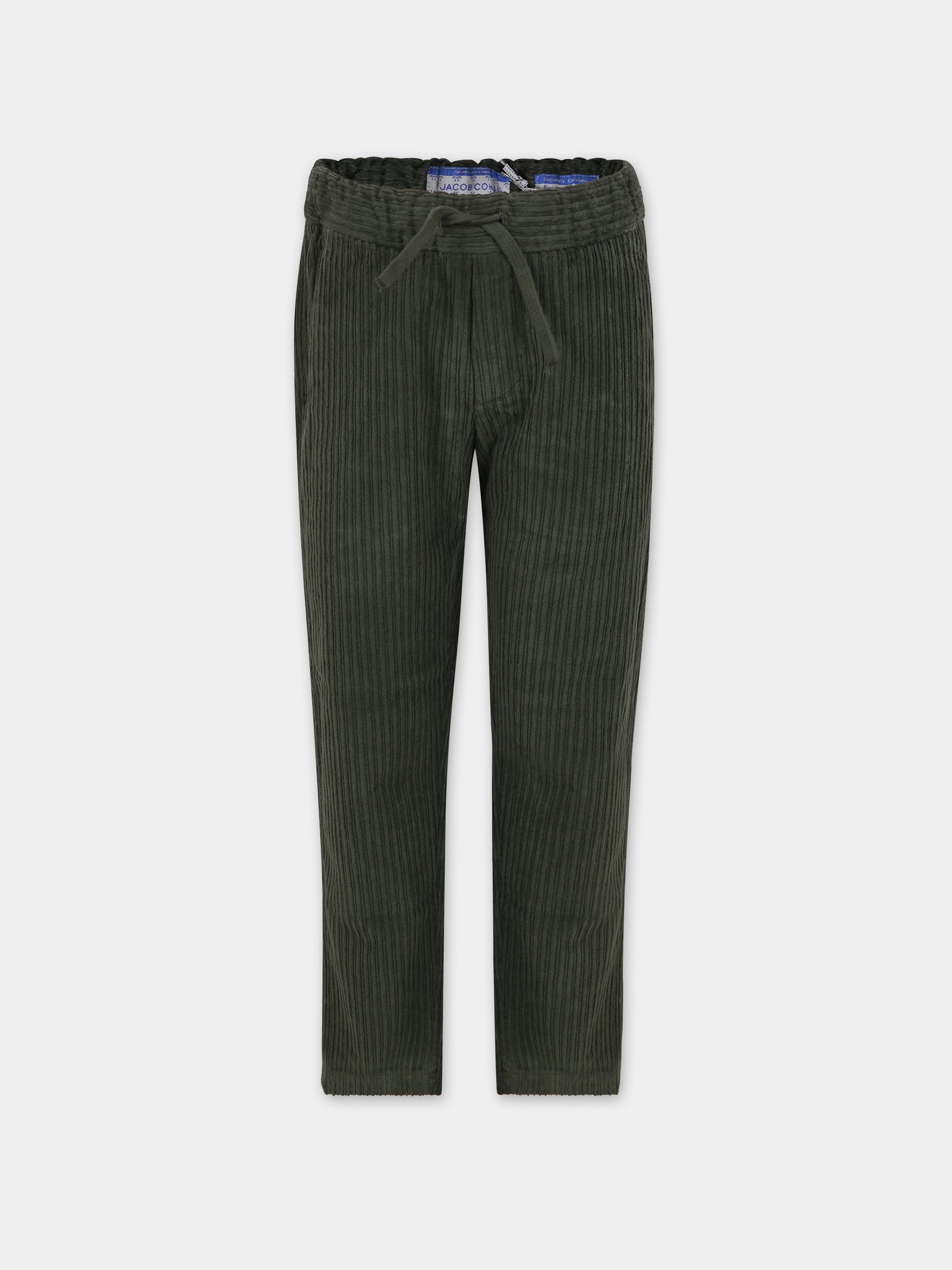 Pantaloni verdi per bambino con logo,Jacob Cohen,HMPA007 0 VE130 1004