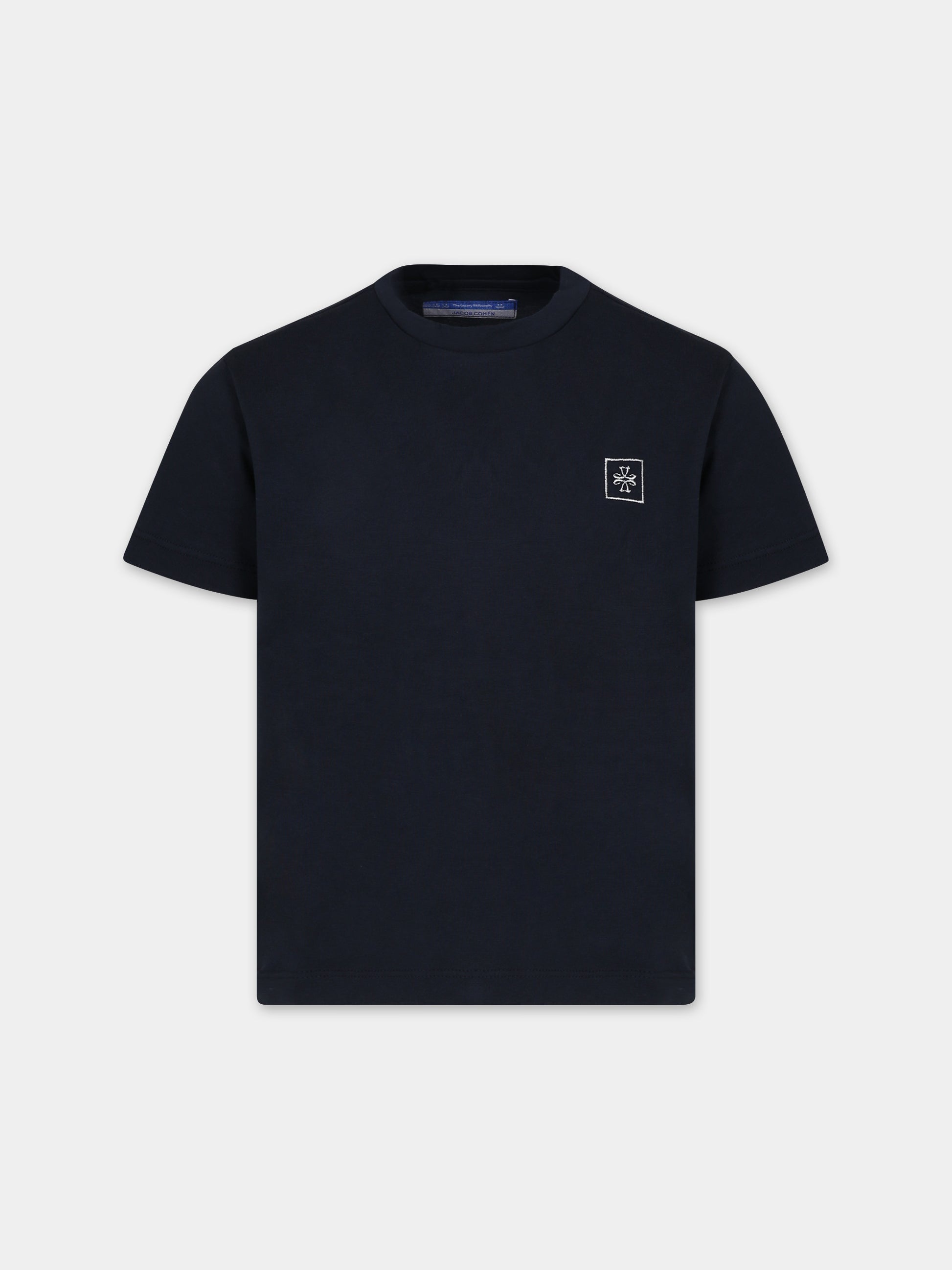 T-shirt blu per bambino con logo,Jacob Cohen,HMTS005 1 JF054 4291