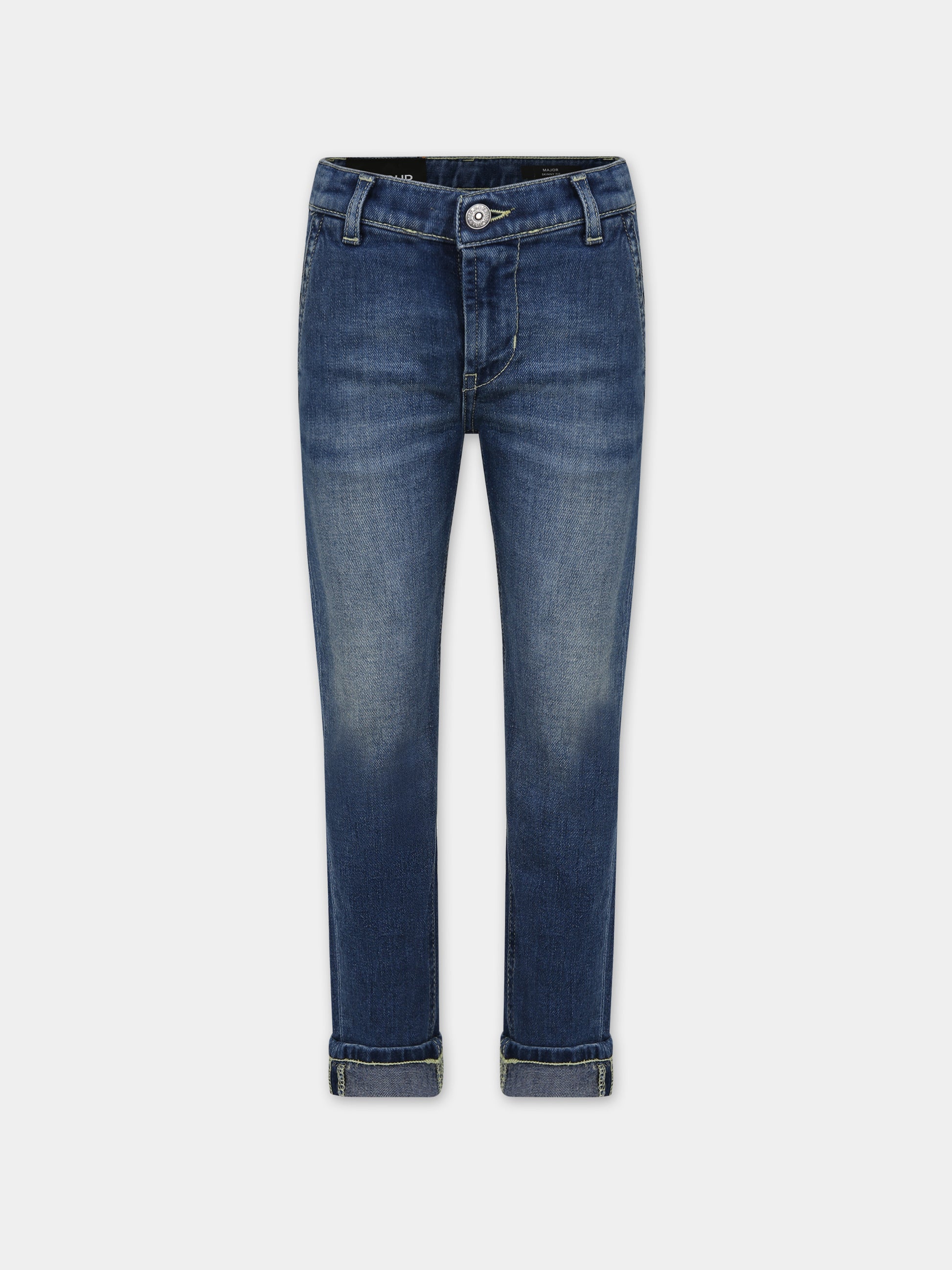 Jeans blu per bambino con logo,Dondup Kids,DMPA025 C DS039 4005
