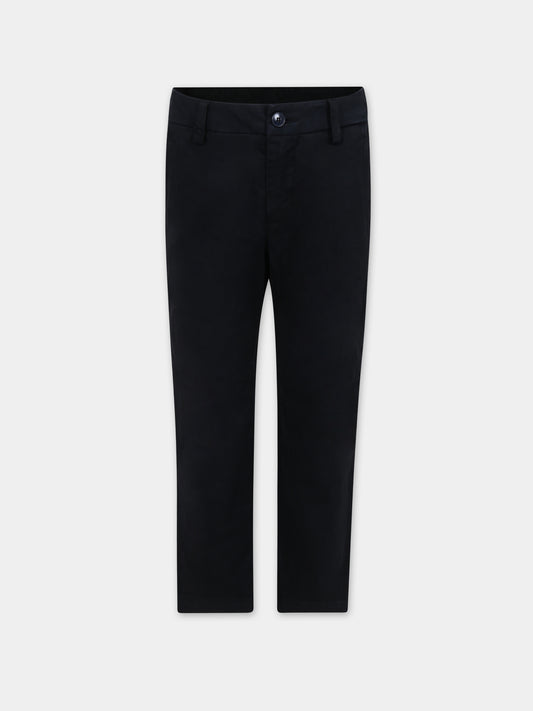 Pantaloni blu per bambino con logo,Dondup Kids,DMPA002 0 CE246 5011