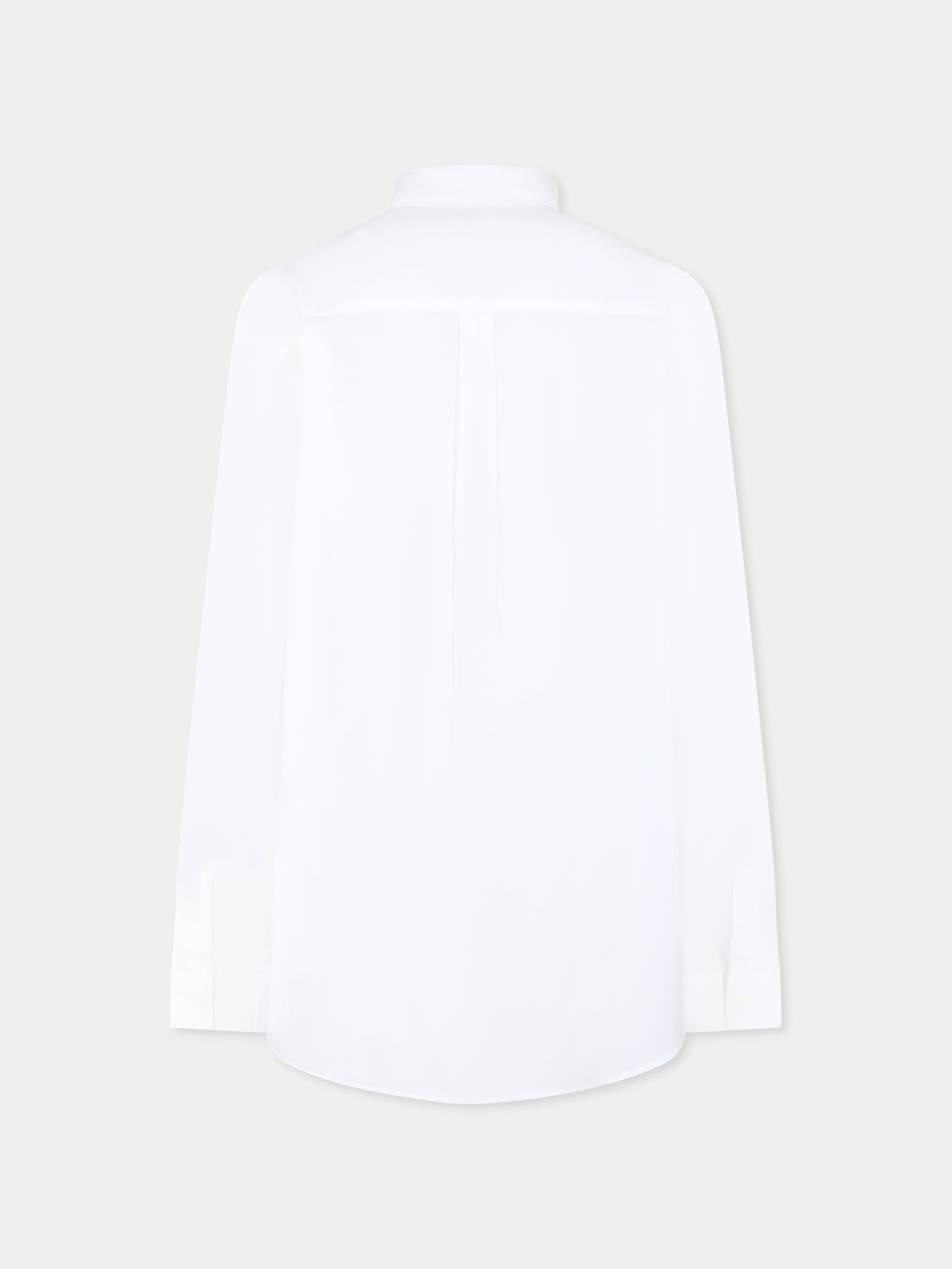 Camicia bianca per bambino con logo,Dondup Kids,DMCA003 0 CA275 B000