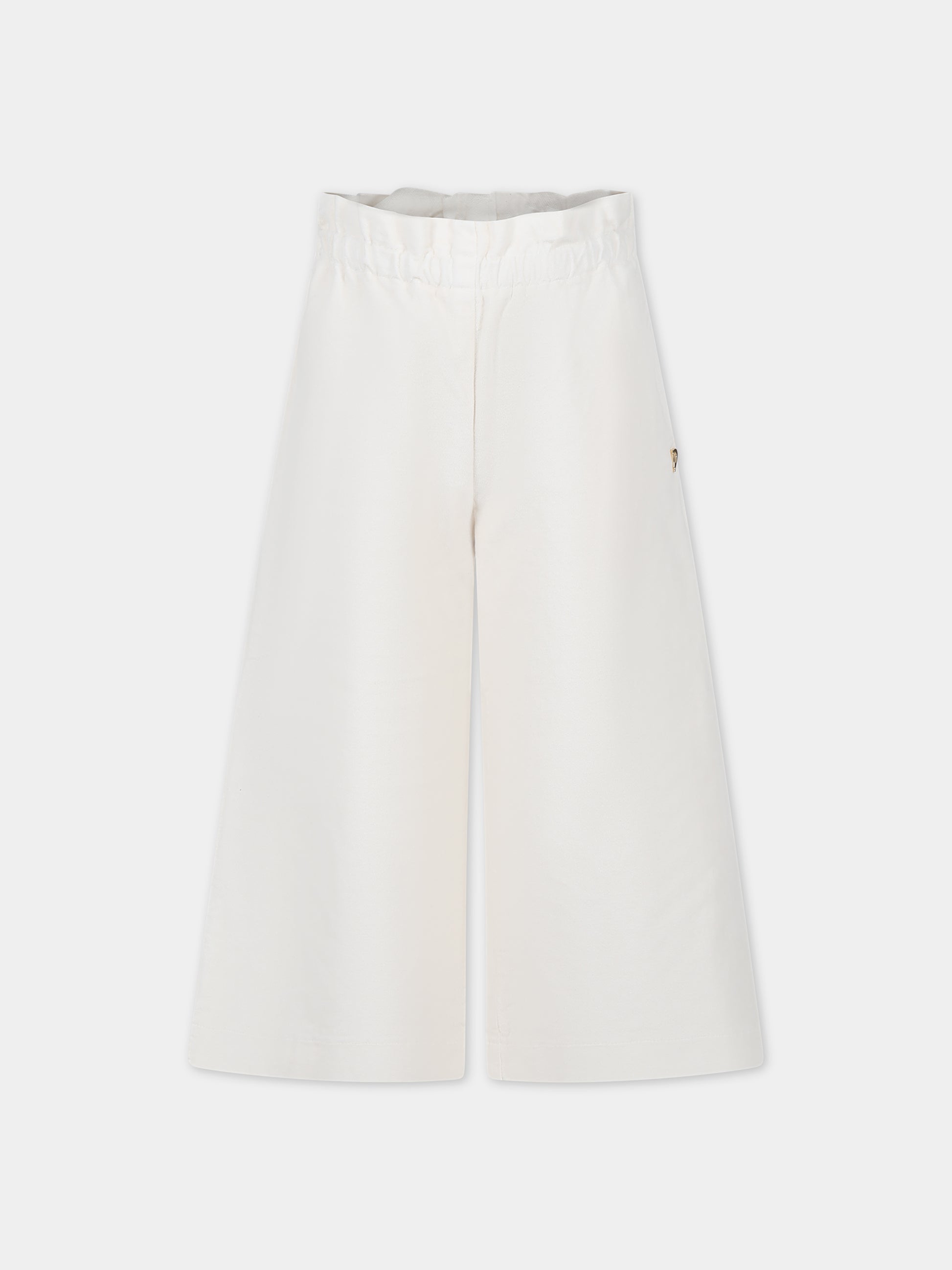 Pantaloni casual bianchi per bambina,Dondup Kids,DFPA005 0 CE247 0009