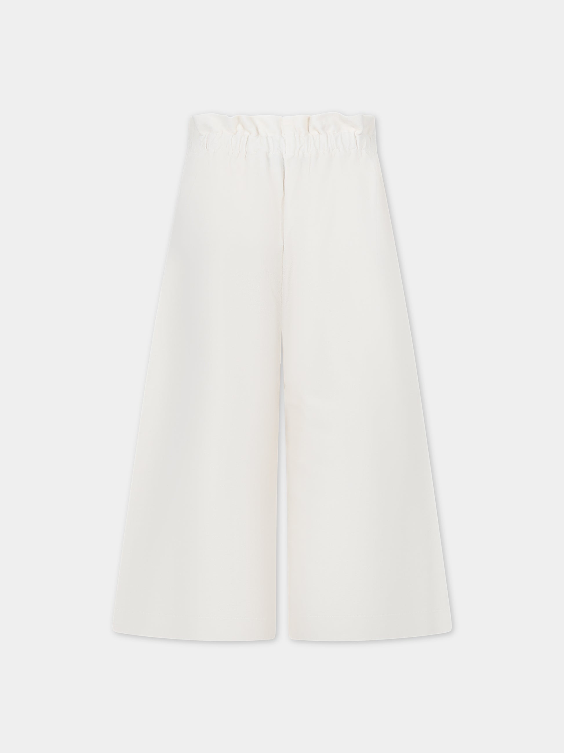 Pantaloni casual bianchi per bambina,Dondup Kids,DFPA005 0 CE247 0009