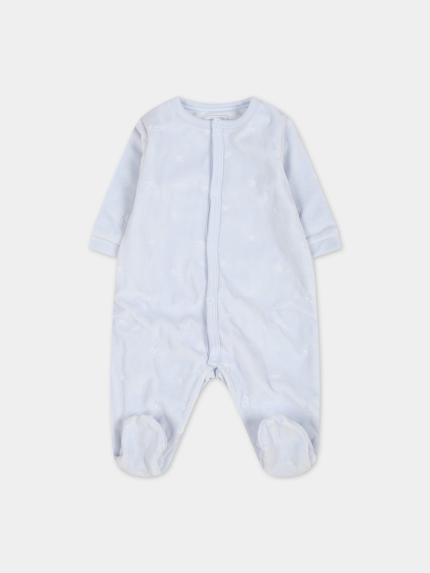 Light babygrow for baby boy with stars