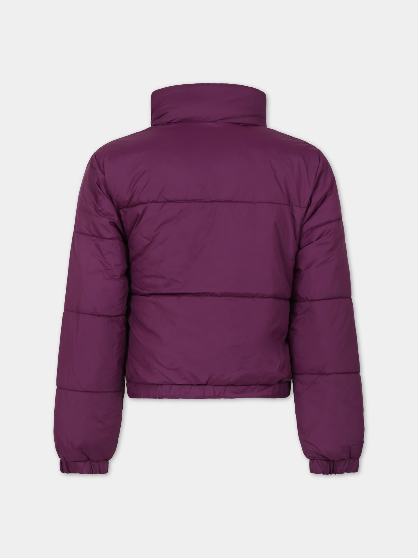 Piumino viola reversibile per bambina con logo,Dkny,D36681 910