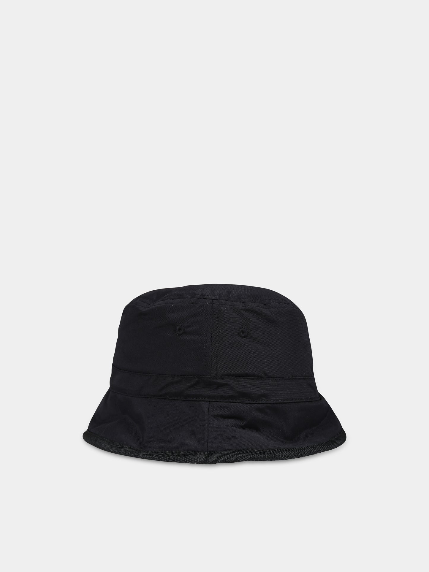 Cloche nera reversibile per bambini con logo,Dkny,D31313 09B