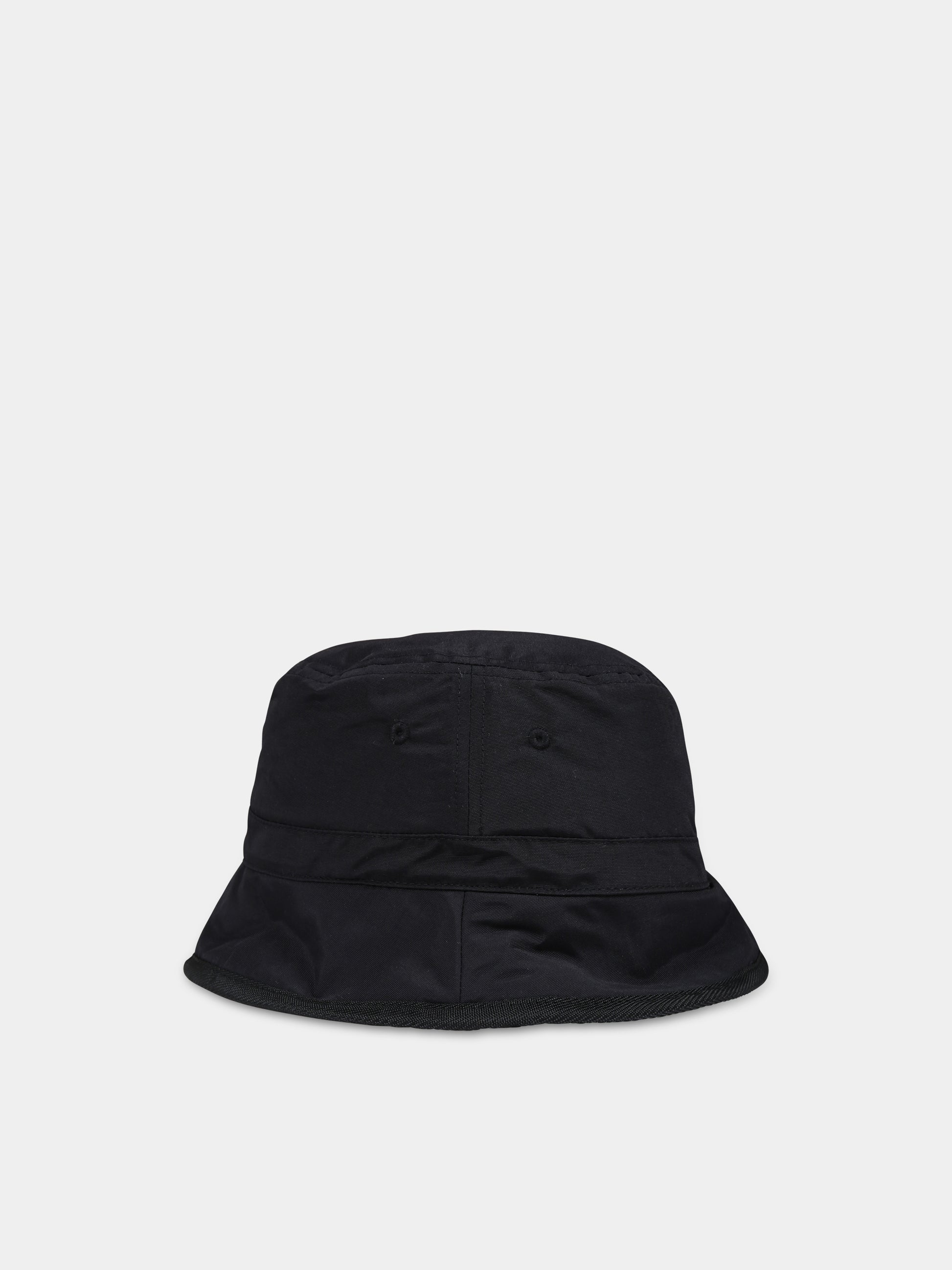 Cloche nera reversibile per bambini con logo,Dkny,D31313 09B