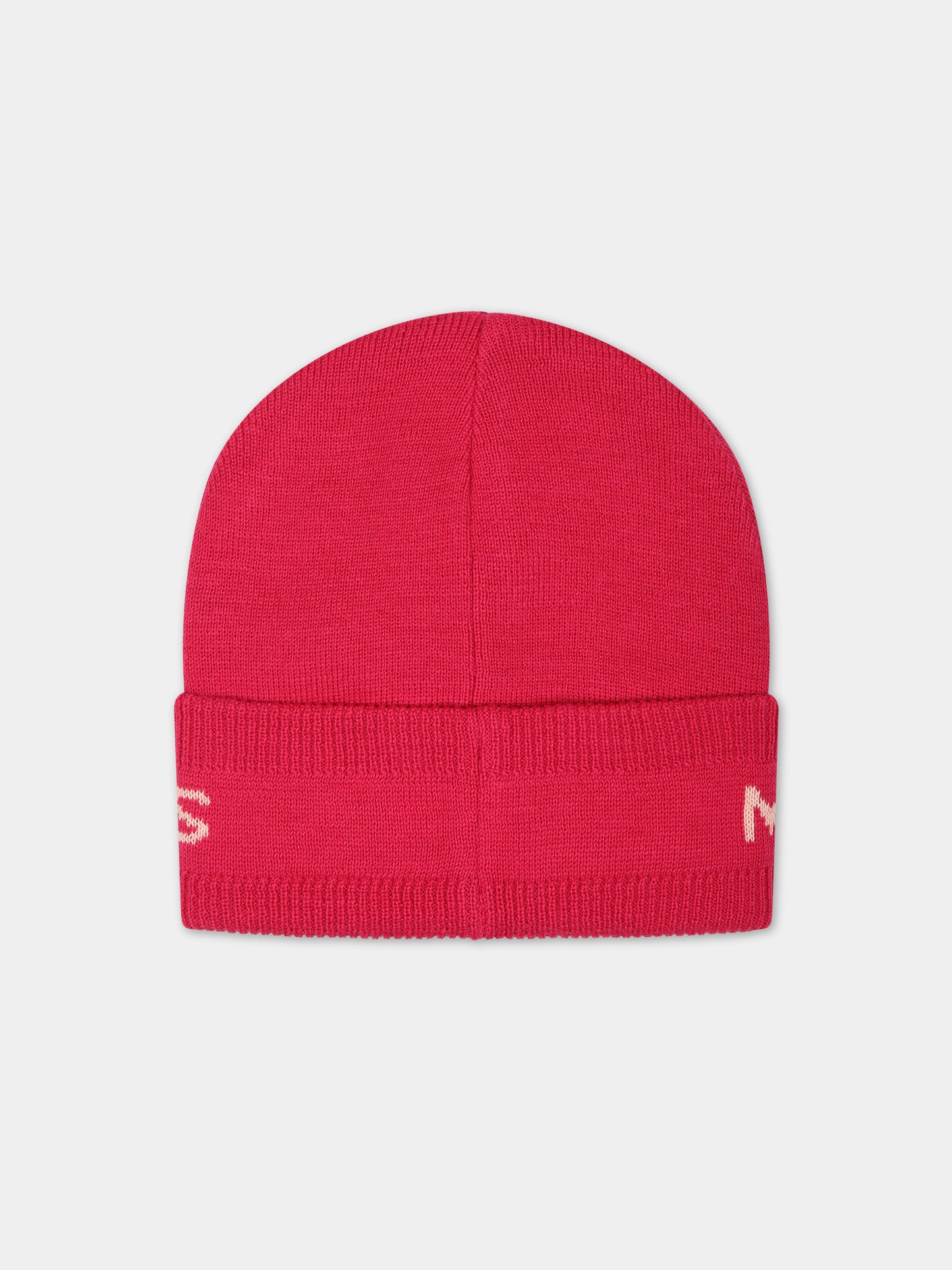 Berretto fucsia per bambina con logo,Little Marc Jacobs,W51003 494