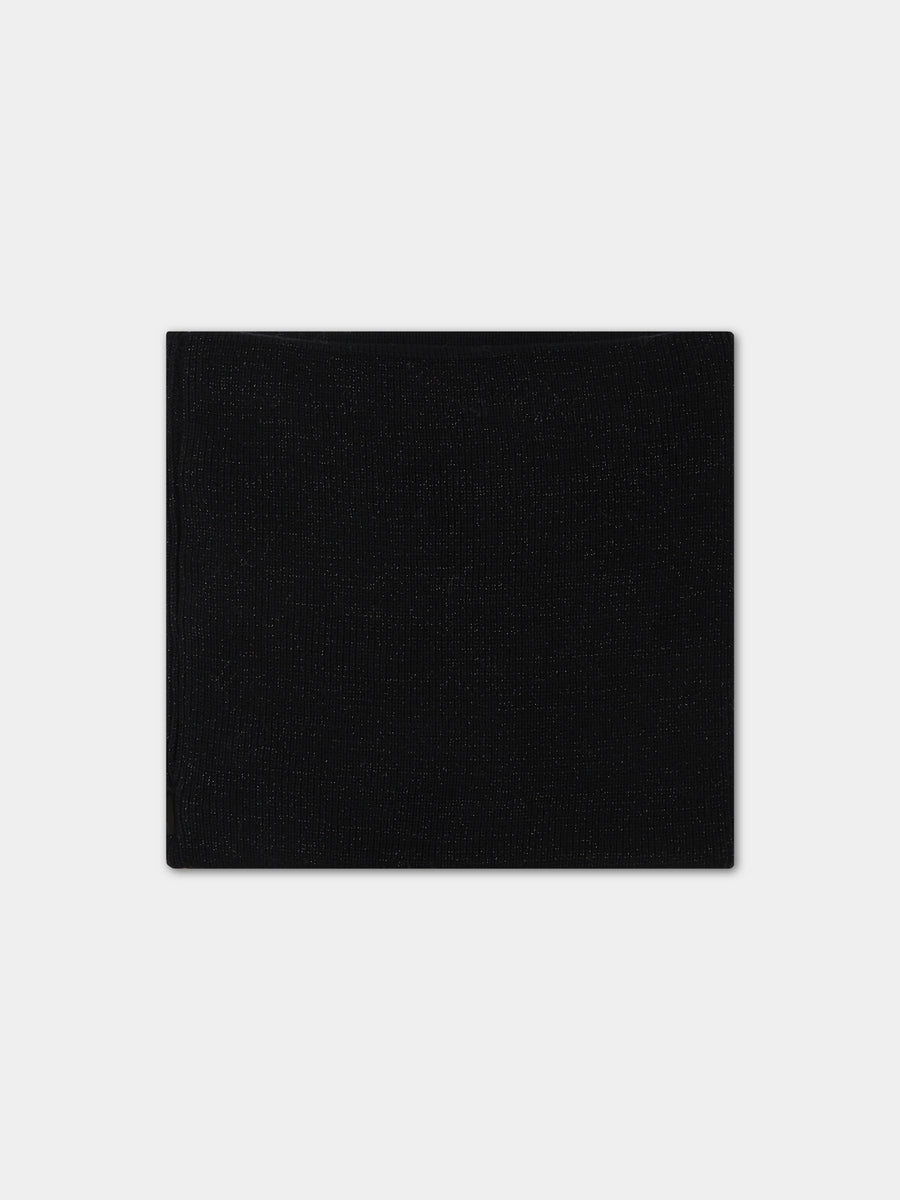 Sciarpa nero per bambina con Karl,Karl Lagerfeld Kids,Z11064 09B