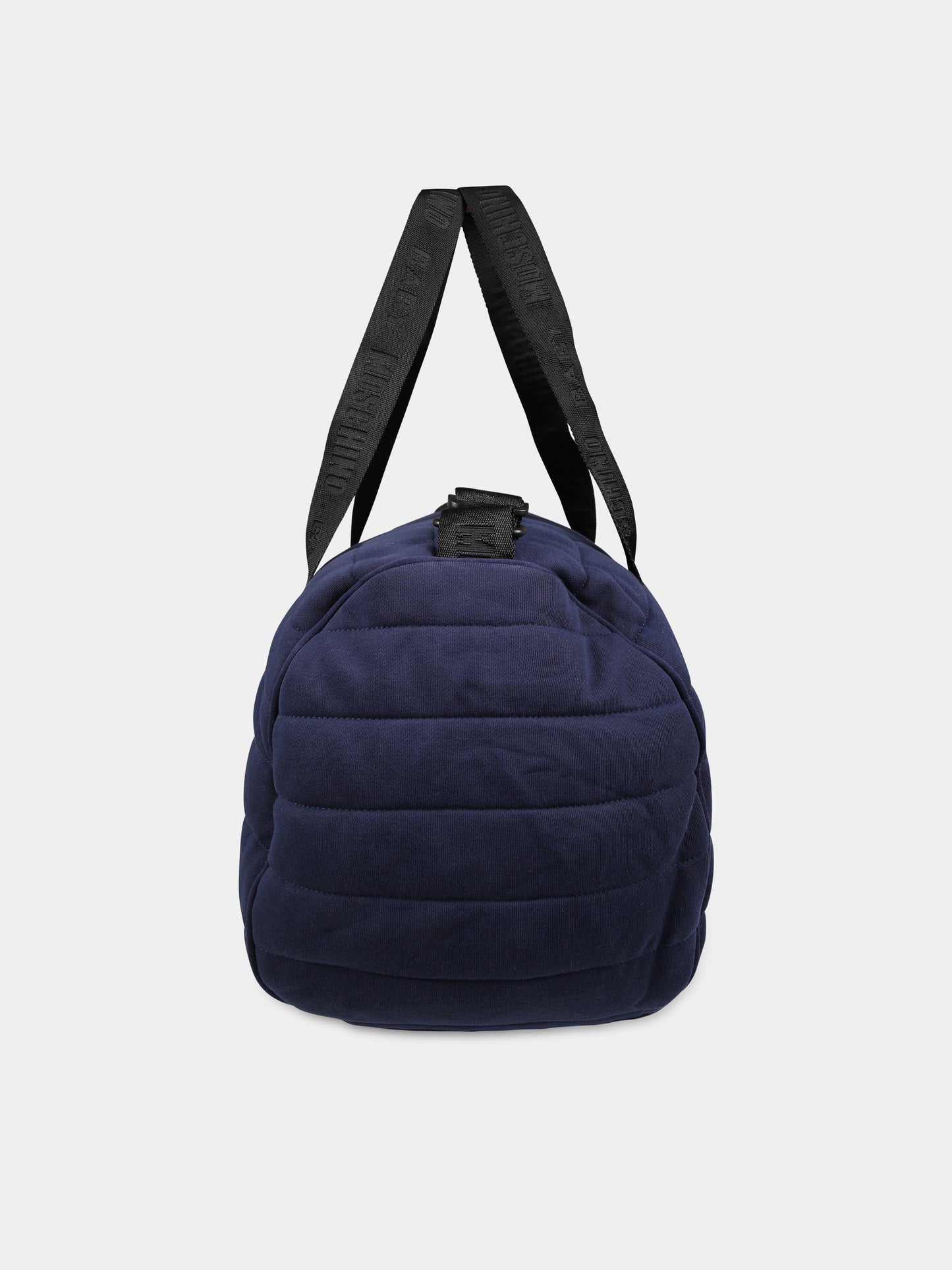 Borsa mamma blu per neonati con Teddy Bear e logo,Moschino Kids,MNX03P LCA26 40016