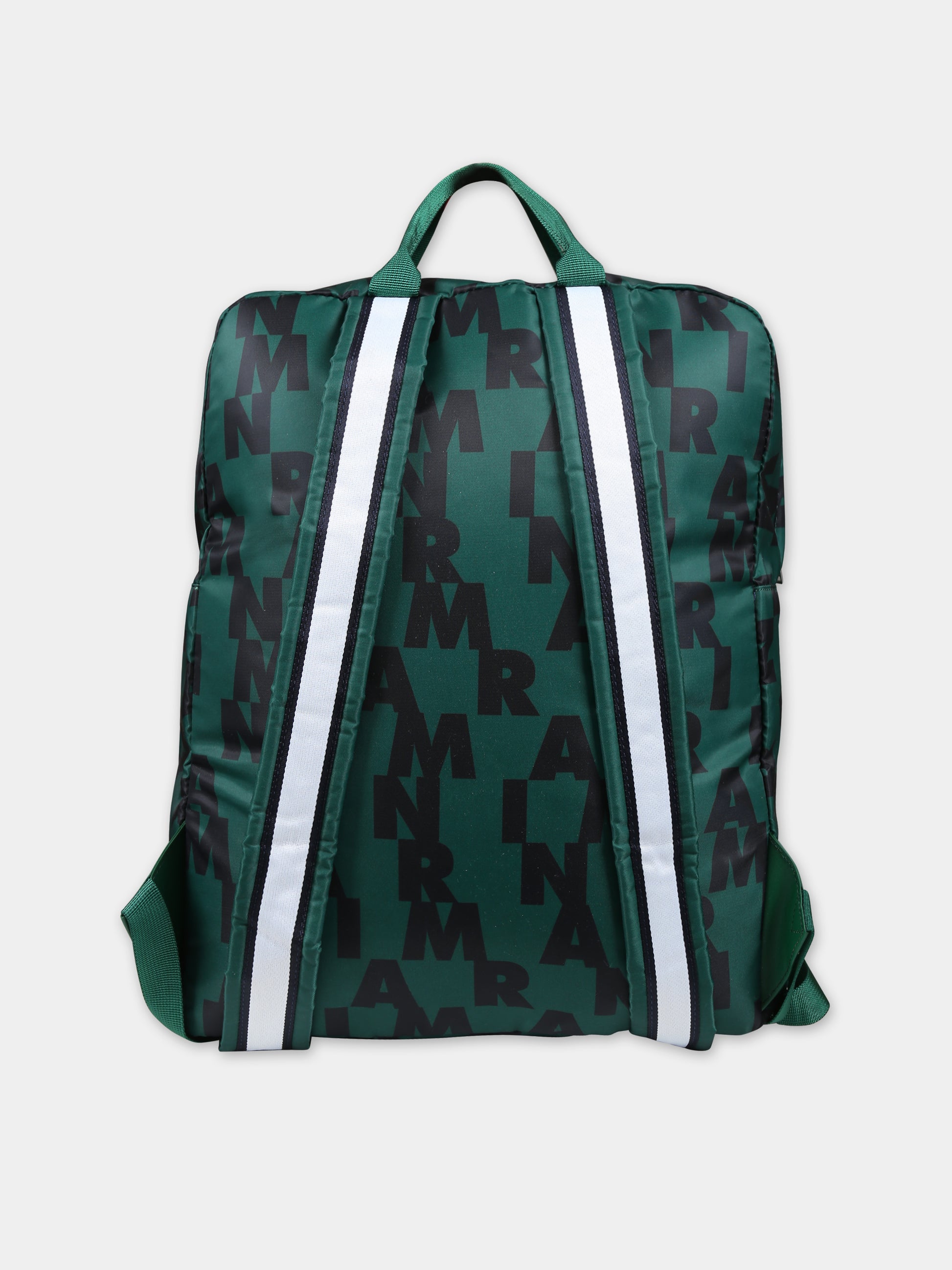 Zaino verde per bambini con logo,Marni Kids,M00633 0M523