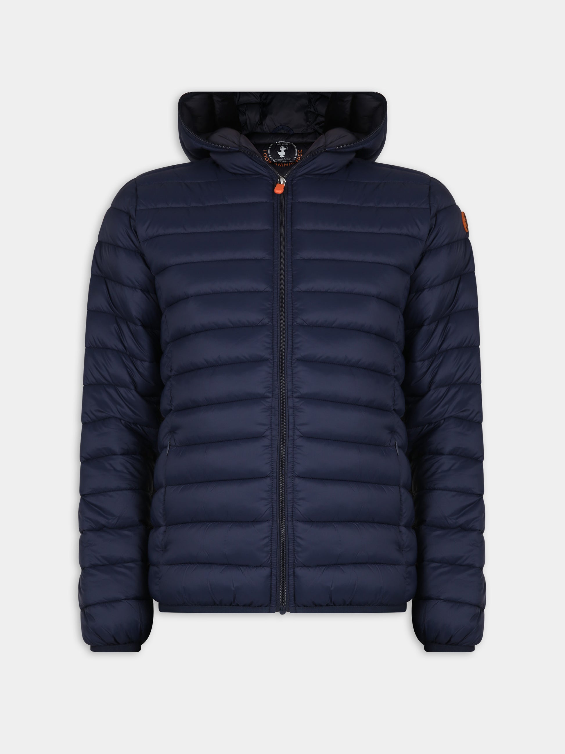 Piumino blu per bambino con logo,Save The Duck Kids,J30650B GIGA17 90000