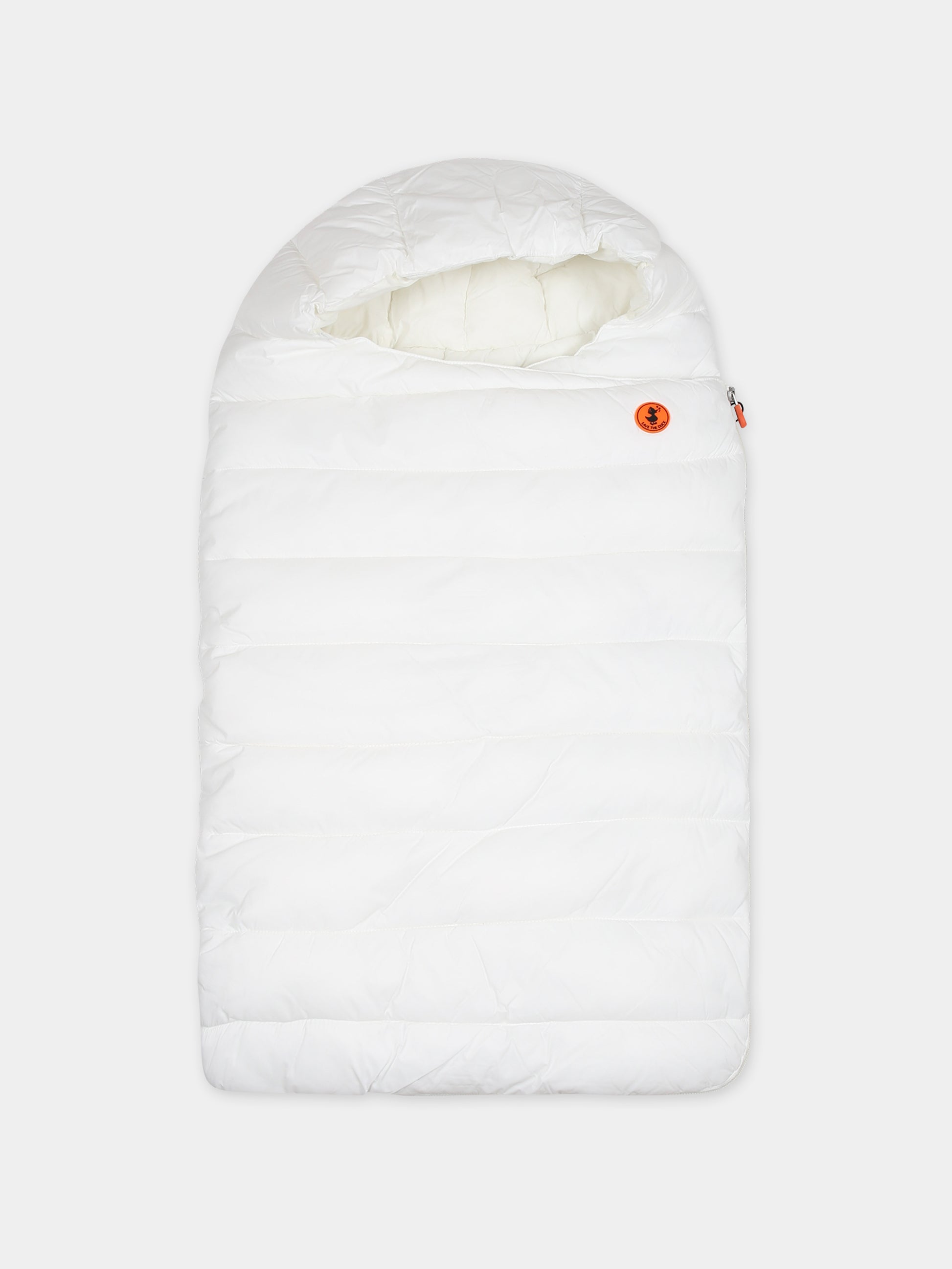 Sacco nanna May bianco per neonati con logo,Save The Duck Kids,I30001X GIGA17 00002