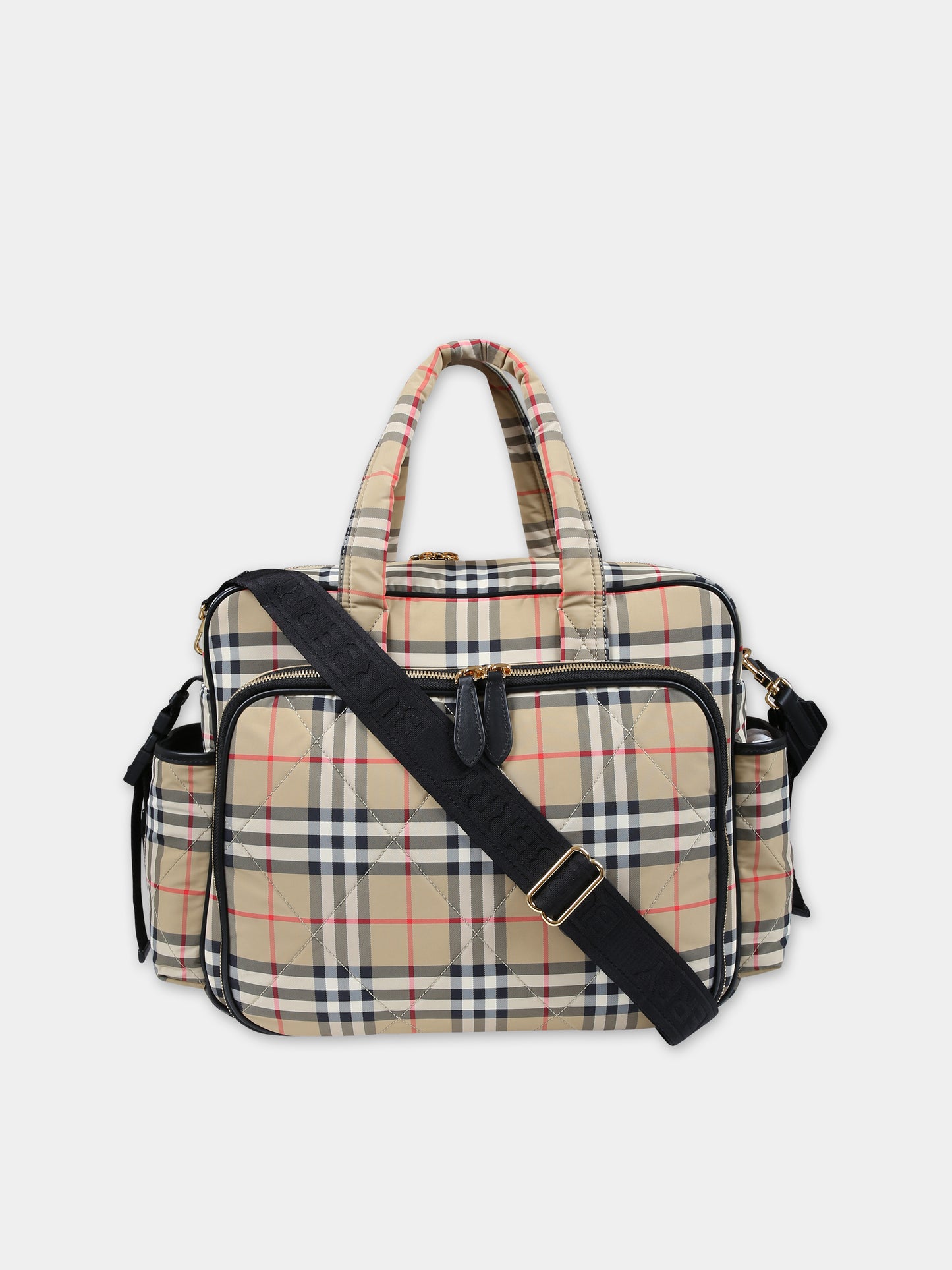 Borsa mamma per neonati con iconico check vintage,Burberry Kids,8072607