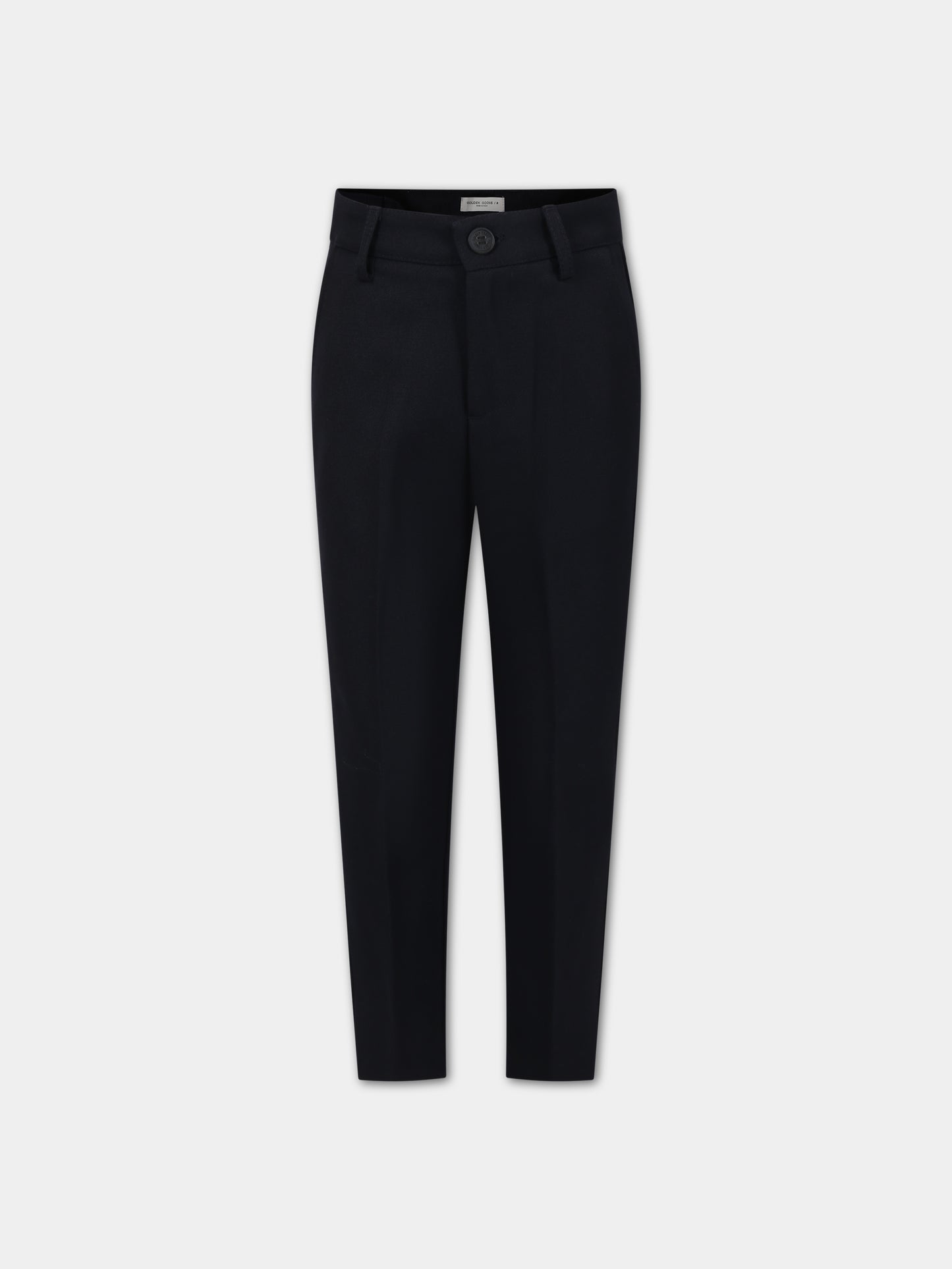 Pantaloni neri per bambino con logo,Golden Goose,GKP01561 P001072 50501