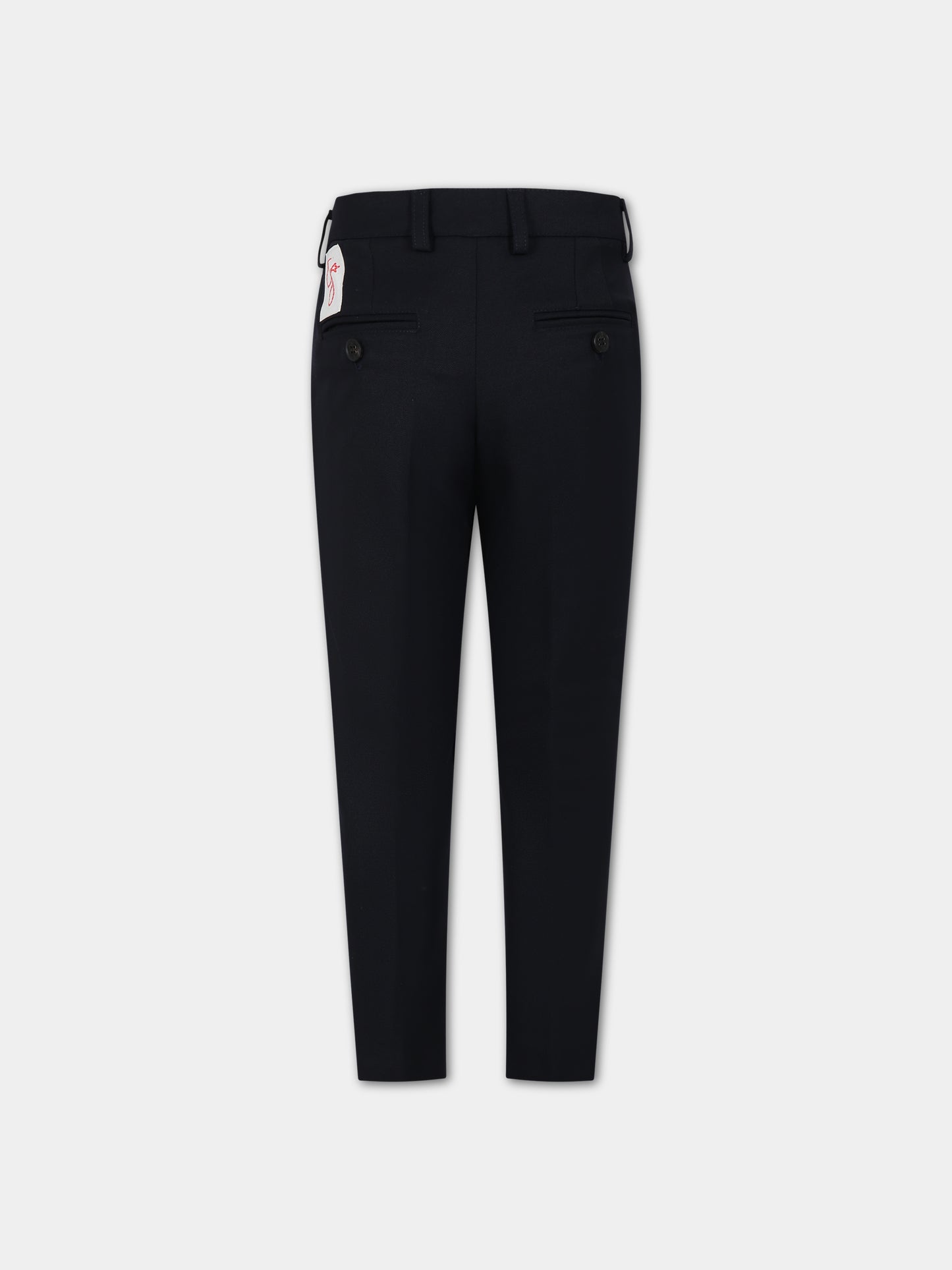 Pantaloni neri per bambino con logo,Golden Goose,GKP01561 P001072 50501