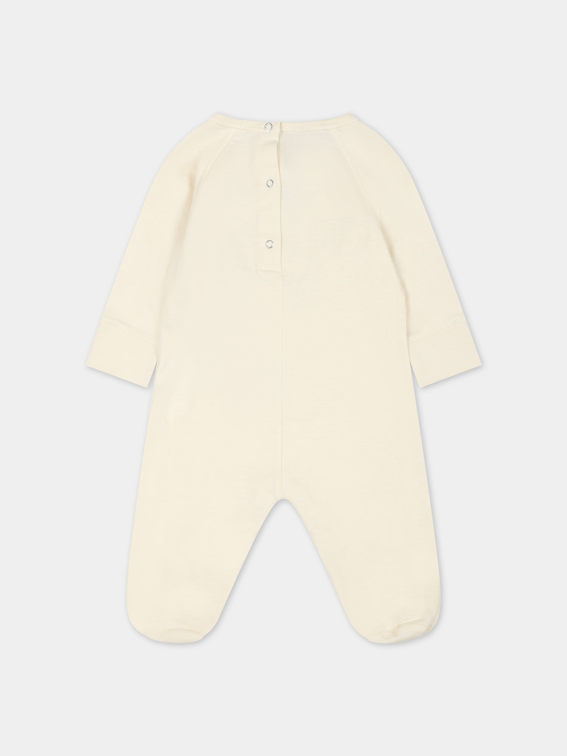 Set avorio per neonati con logo e stampa,Gucci Kids,747971 XJFM3 9286