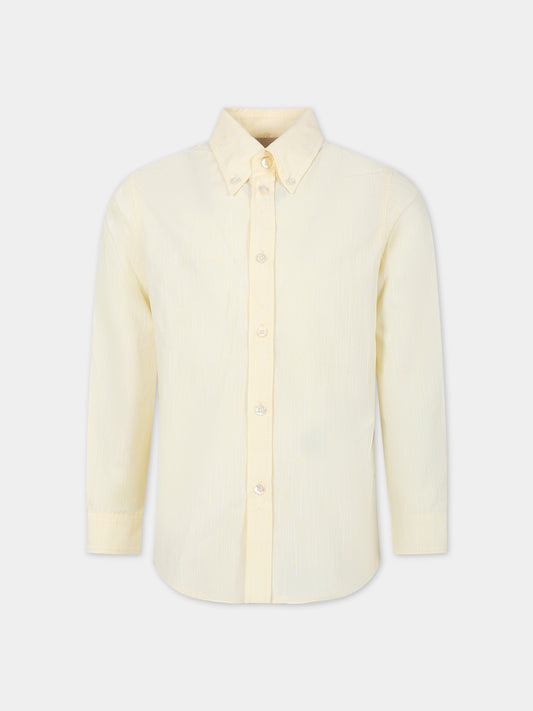 Camicia gialla per bambino,Gucci Kids,747302 XWAYJ 7015
