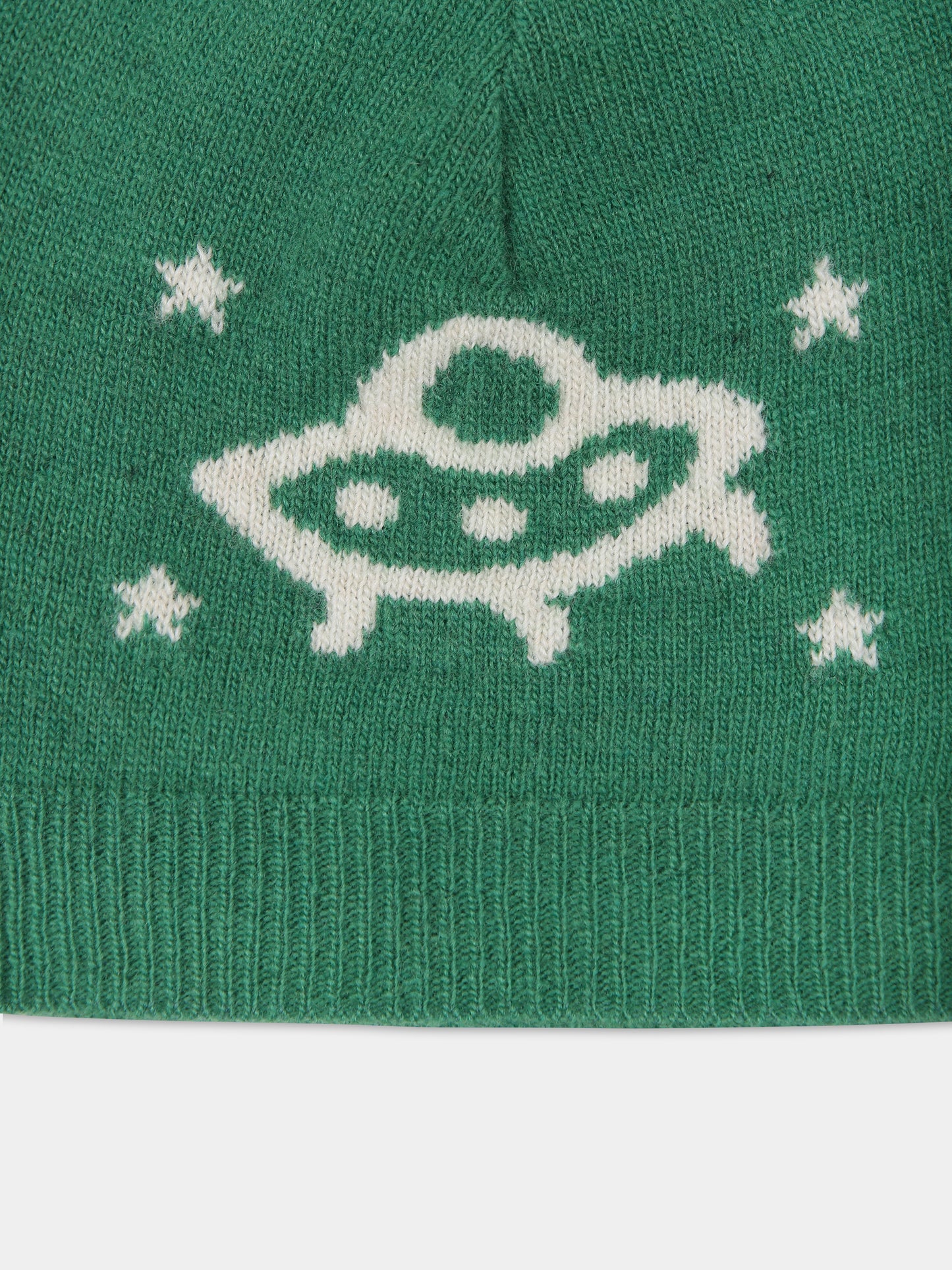 Berretto verde per bambino con doppia G,Gucci Kids,748423 4K206 3178