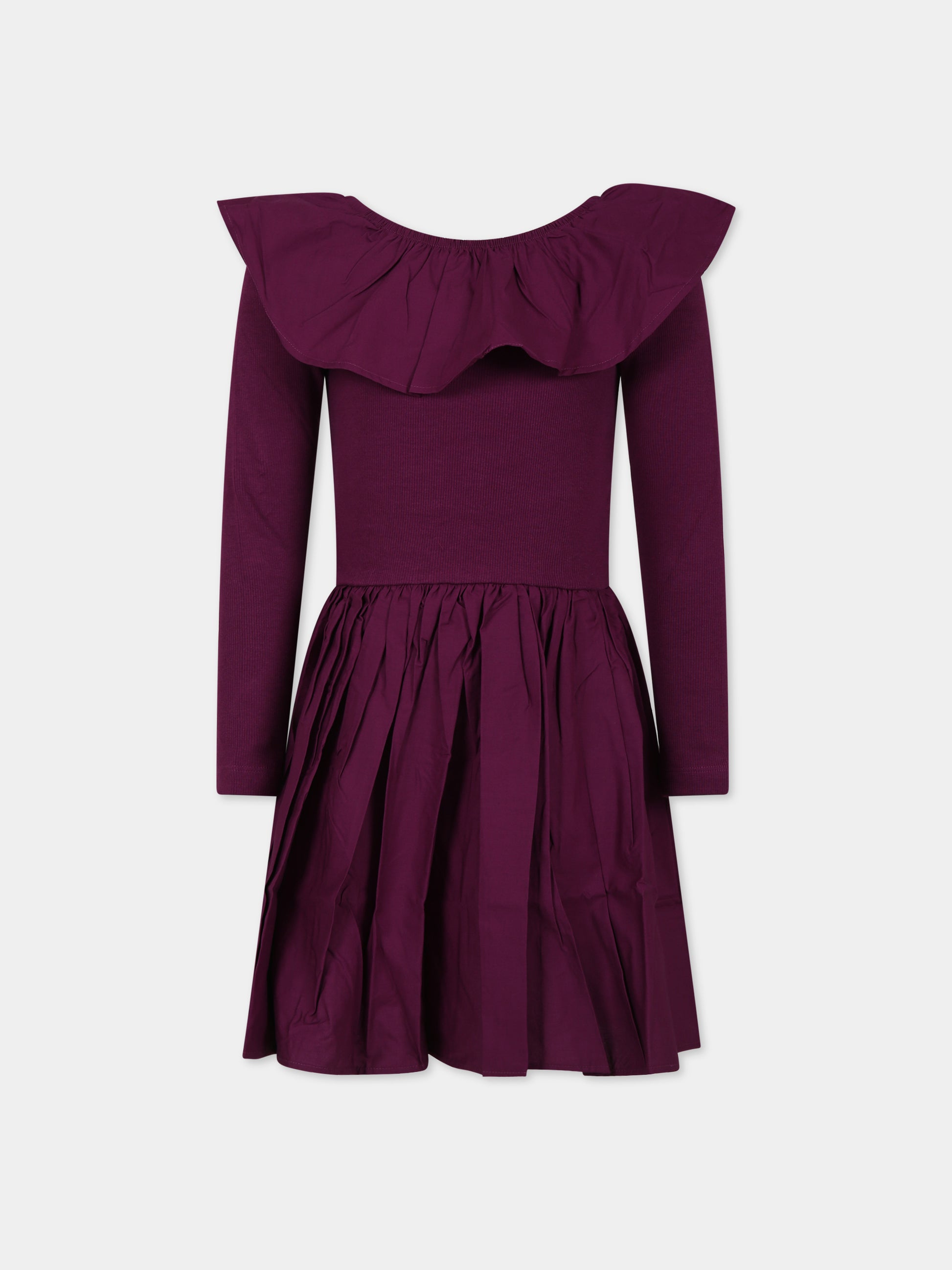 Vestito viola per bambina,Molo,2W23E215 8763