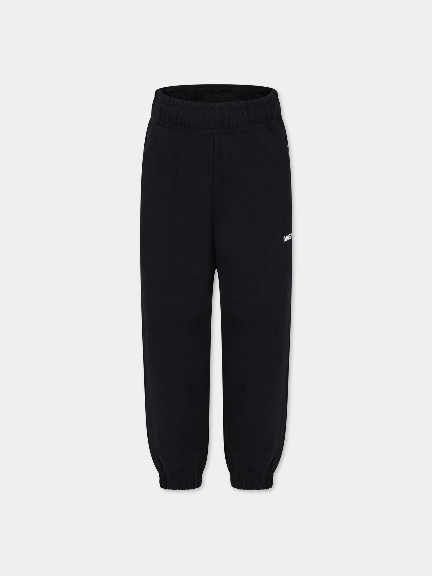 Pantaloni neri per bambini con scritta,Molo,6W23I214 0099