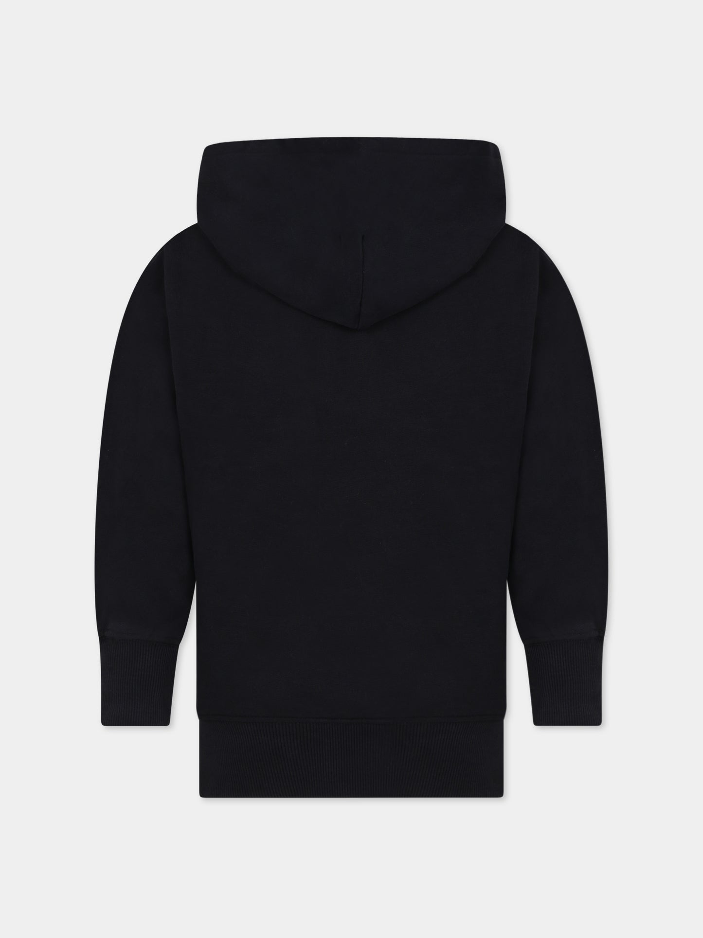 Felpa nera per bambini con scritta,Molo,6W23J303 0099