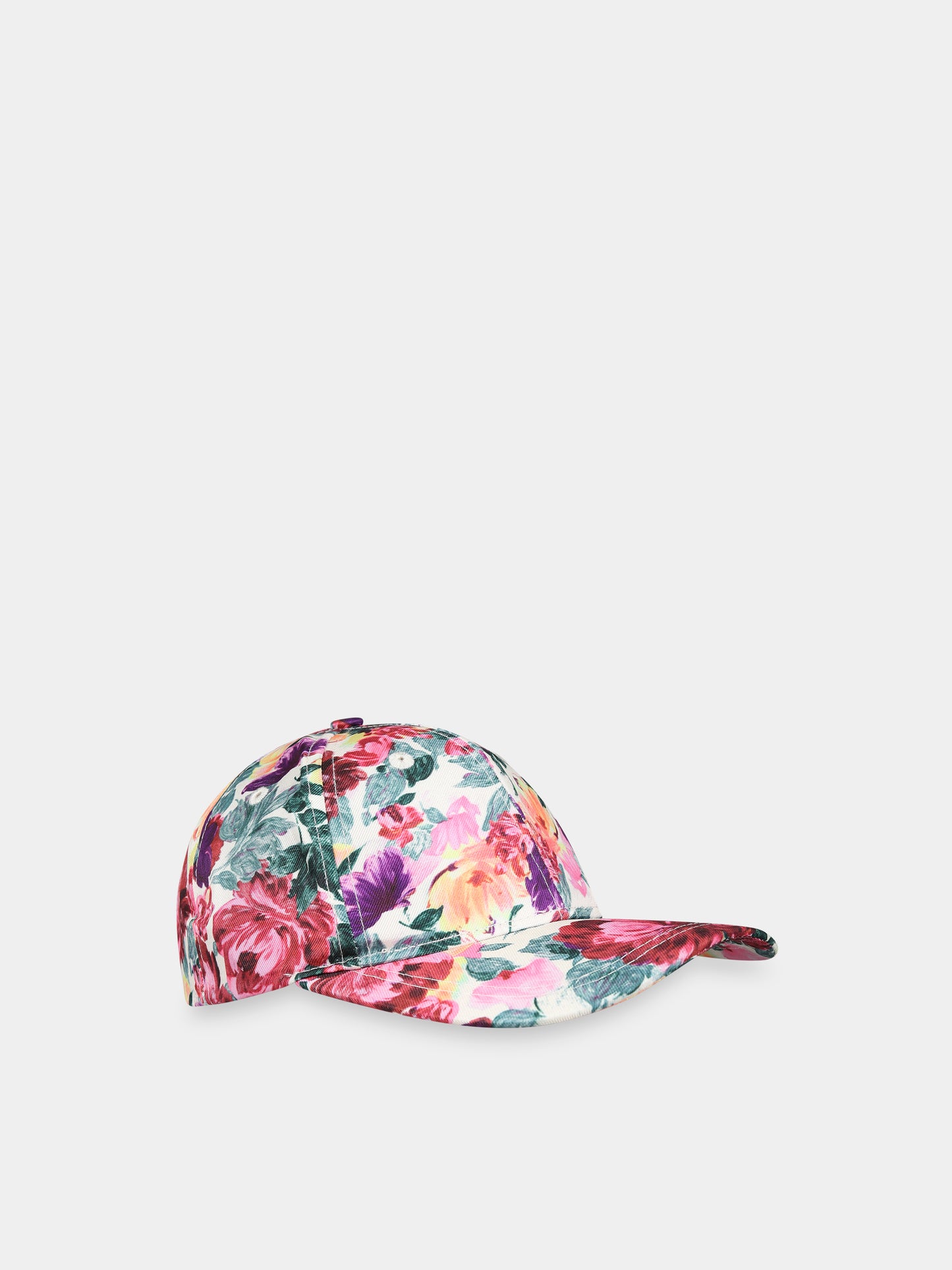 Cappello multicolor per bambina con stampa floreale,Molo,7W23Y304 6964