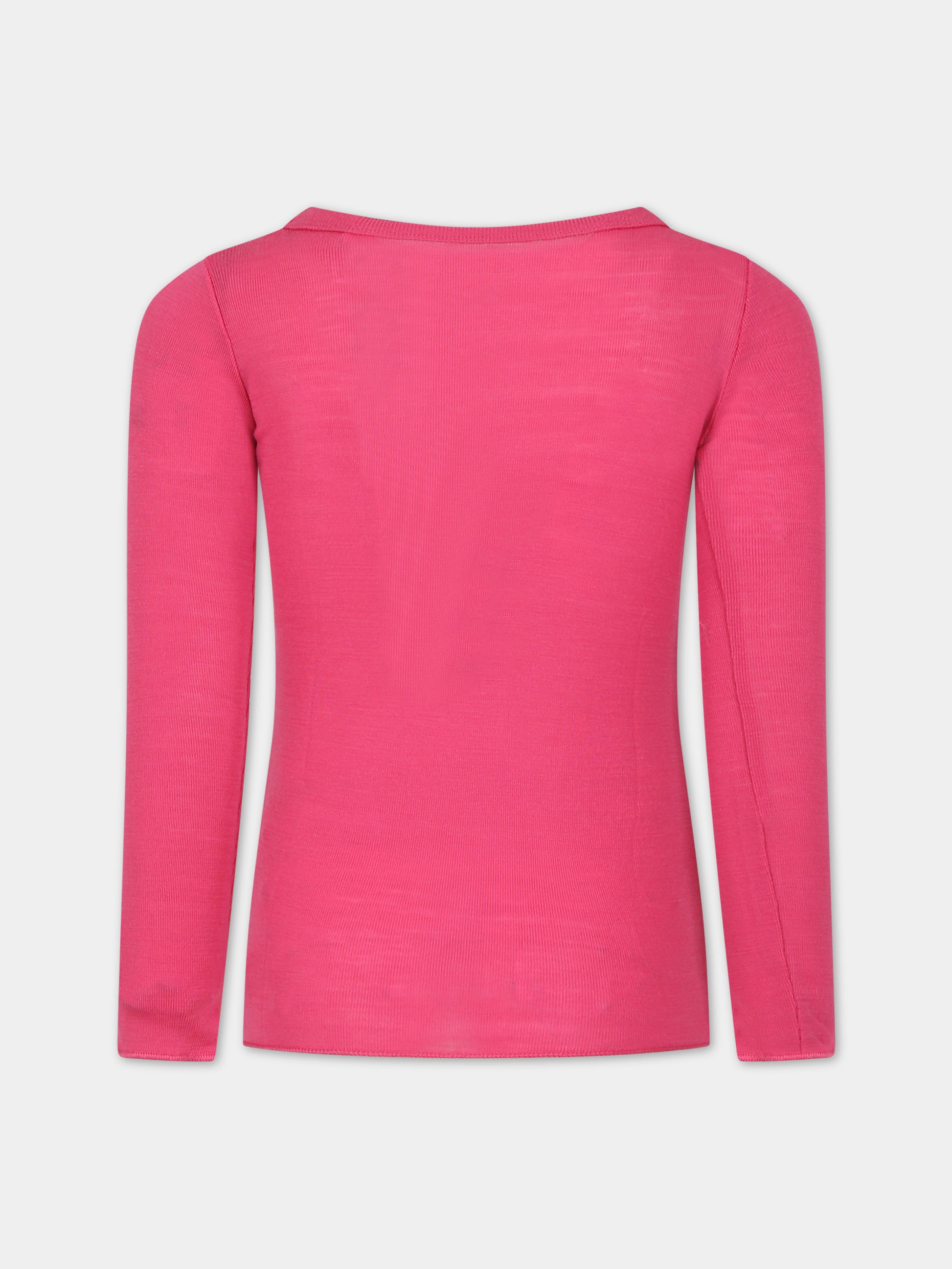 T-shirt fucsia per bambina,Molo,2W23A405 8775